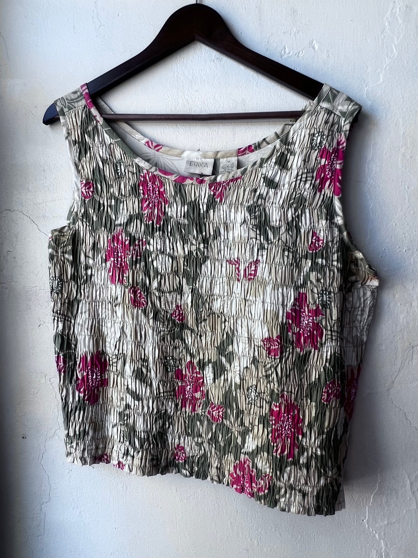 Vintage Floral Smocked Tank