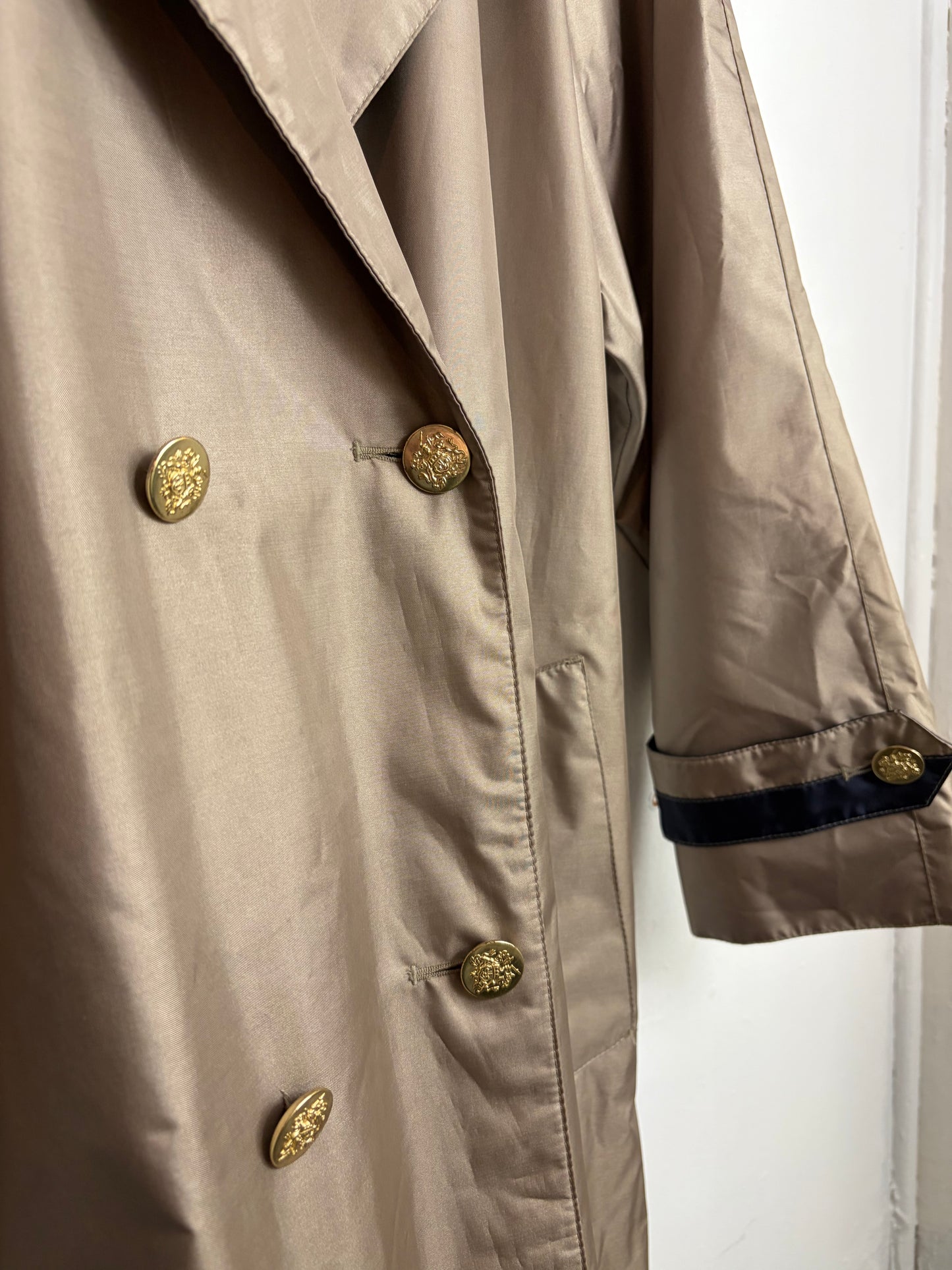 Vintage Taupe Trench Coat