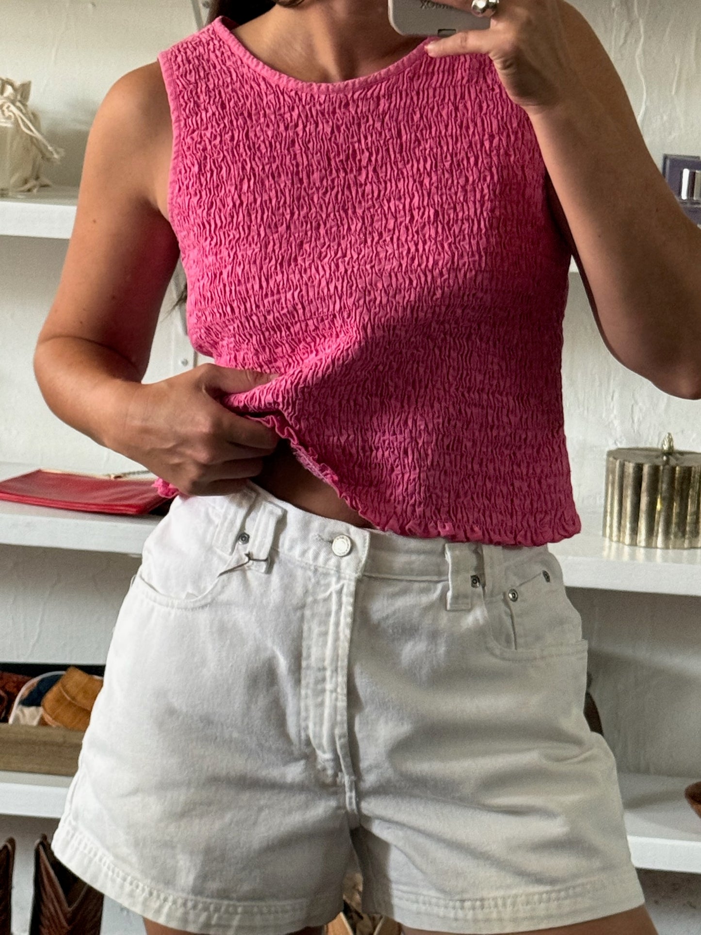 Vintage Smocked Tank Top