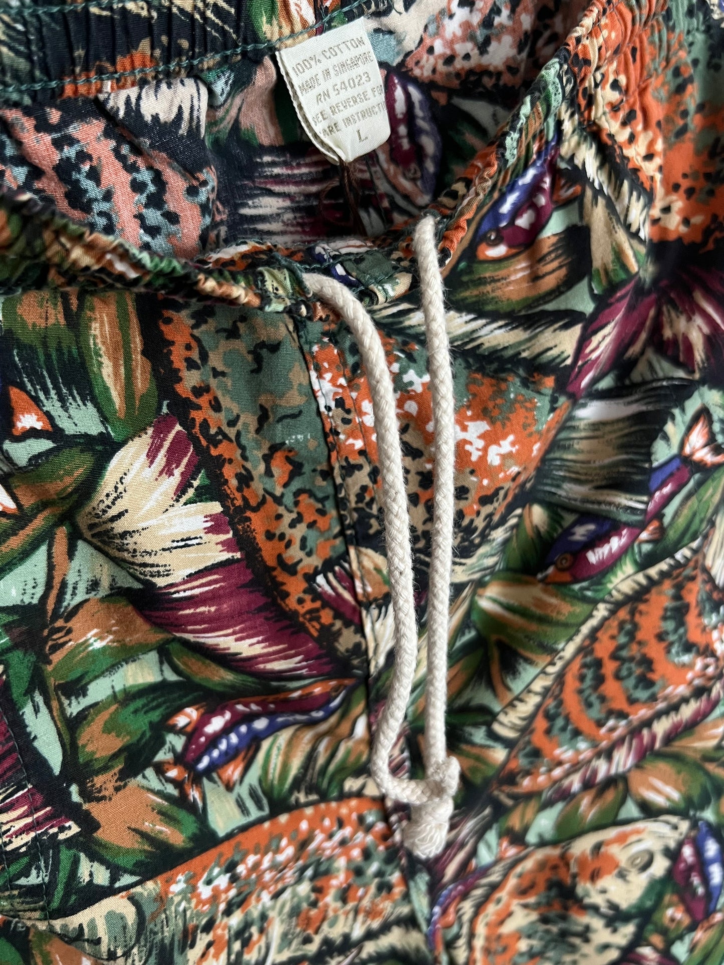 Vintage Tropical Fish Cotton Short
