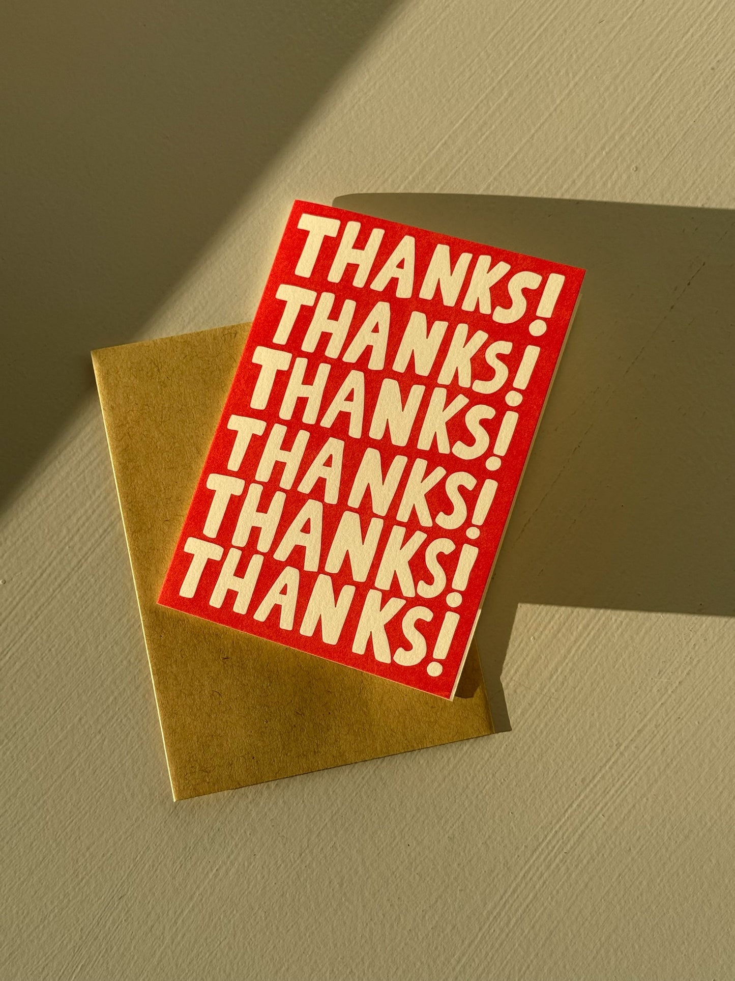 Thanks! Thanks! Thanks! Greeting Card