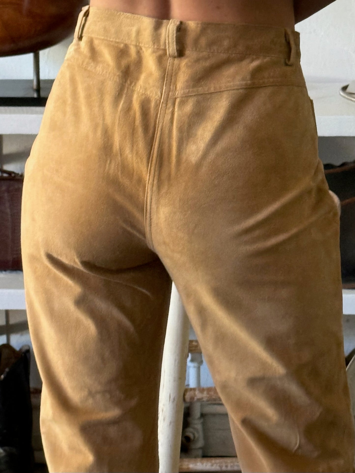 Vintage Camel Suede Pants