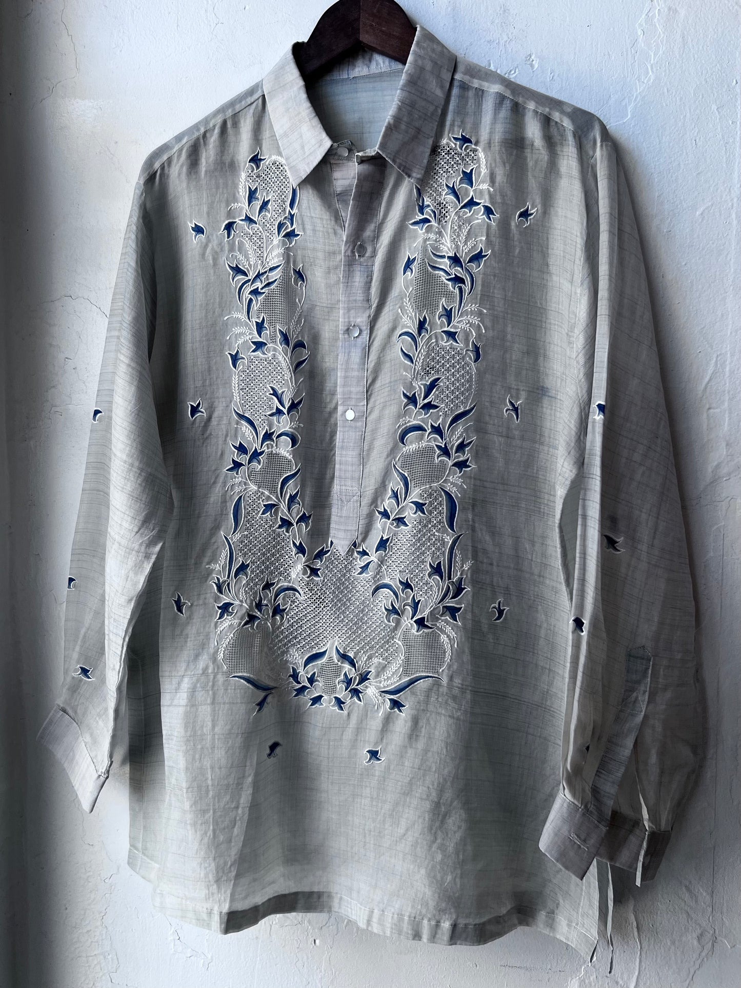 Vintage Sheer Embroidered Tunic