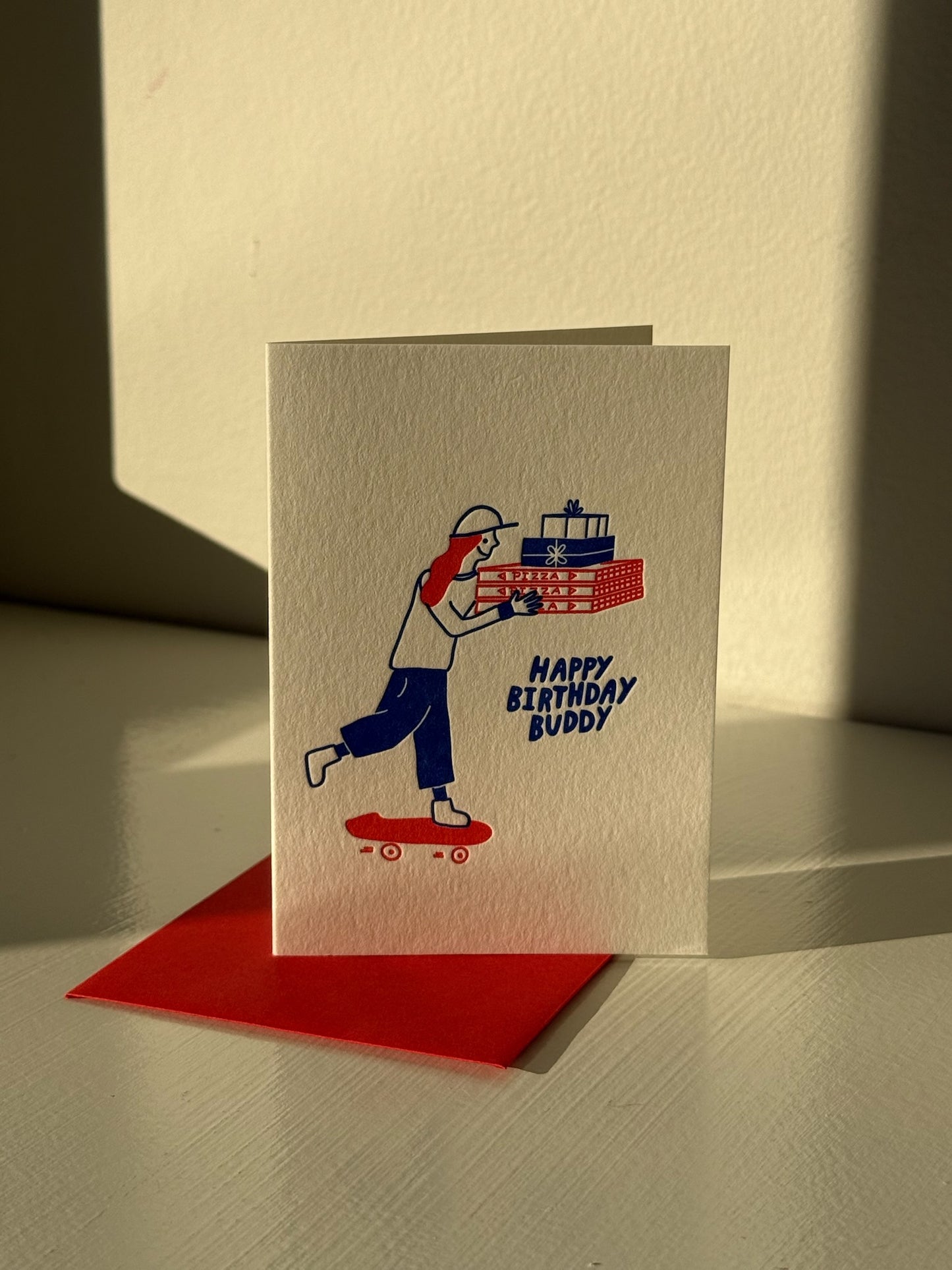 Happy Birthday Buddy Greeting Card