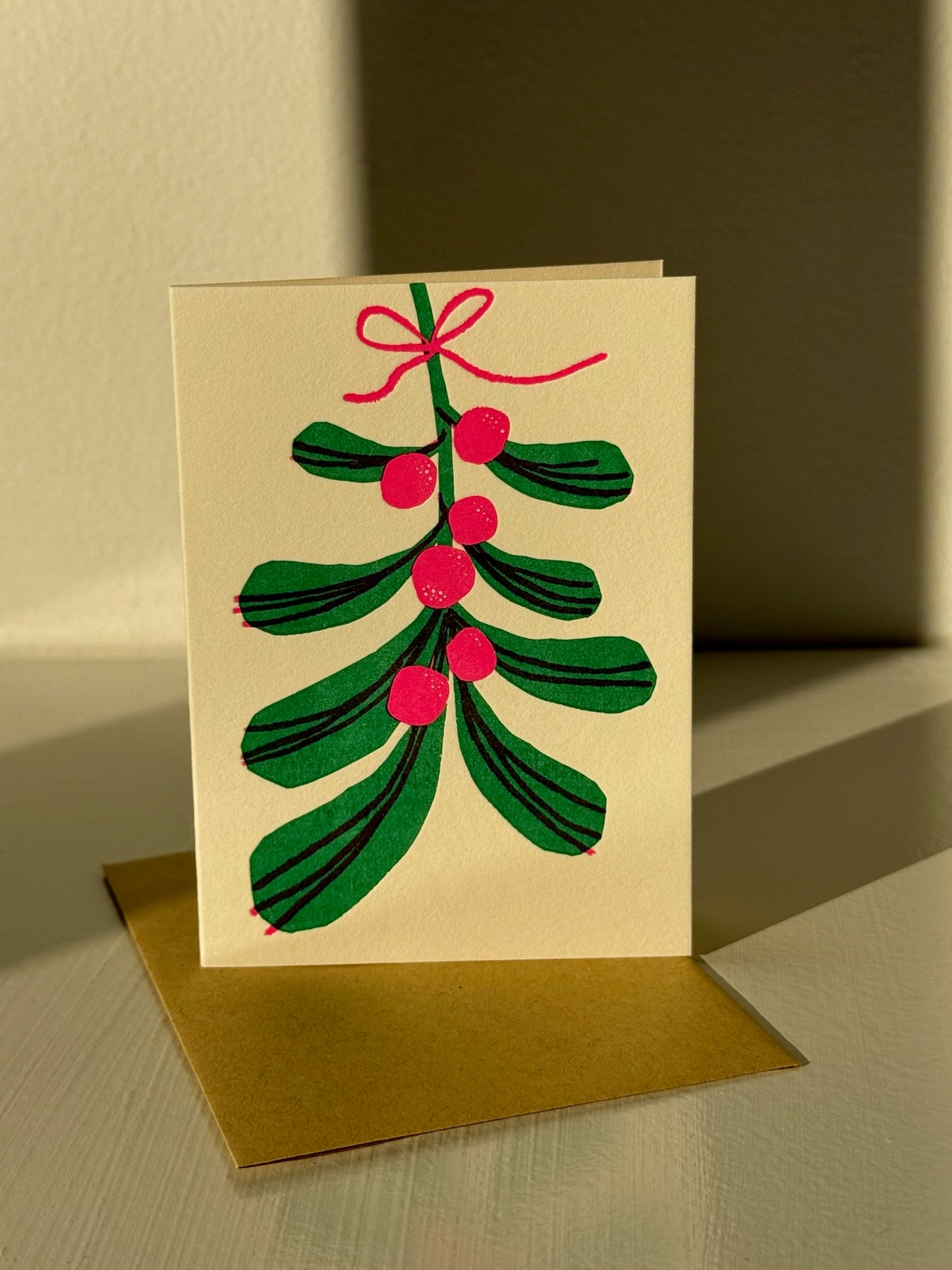 Mistletoe Greeting Card