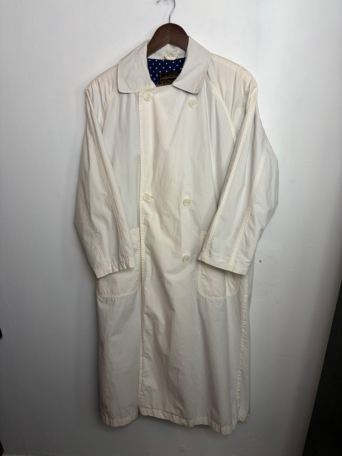 Vintage Eggshell Trench