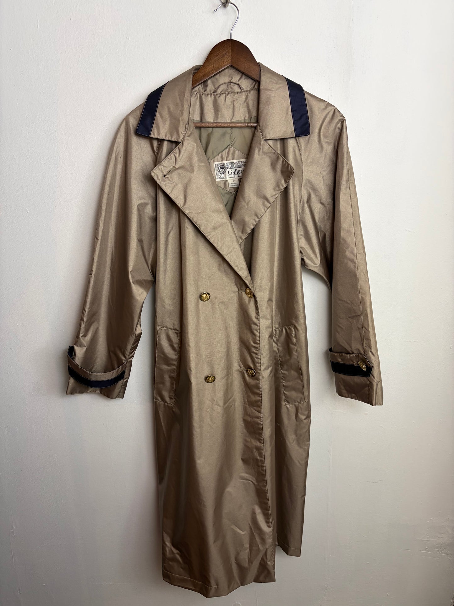 Vintage Taupe Trench Coat
