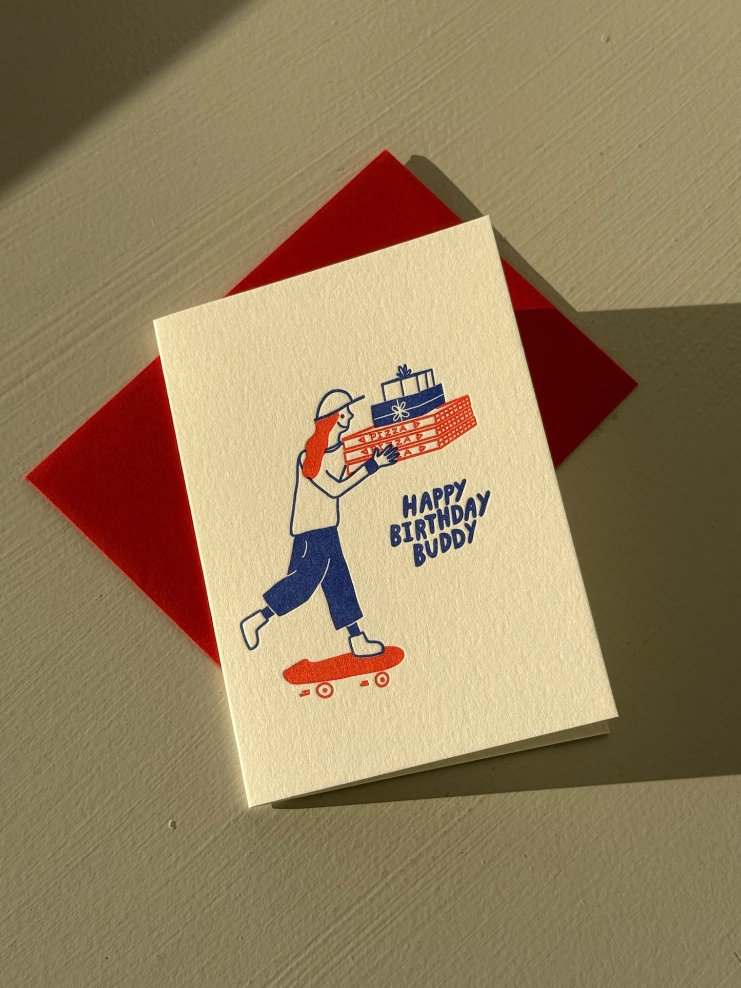 Happy Birthday Buddy Greeting Card