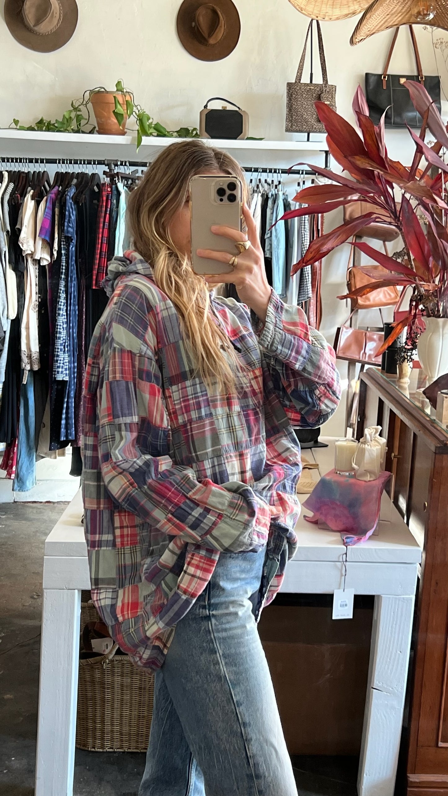 Vintage Patchwork Cotton Pullover