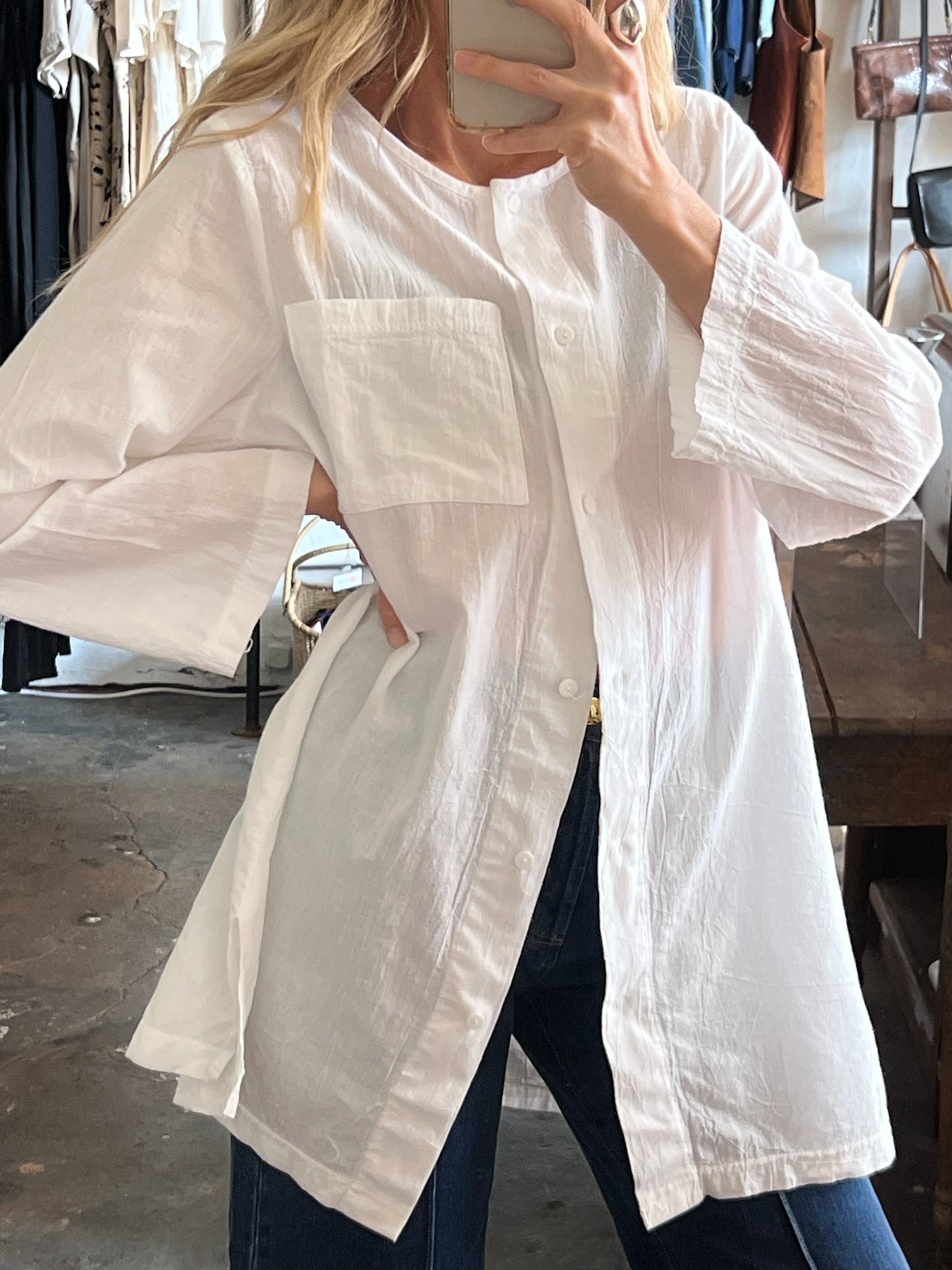 Vintage Lightweight Buttoned Tunic