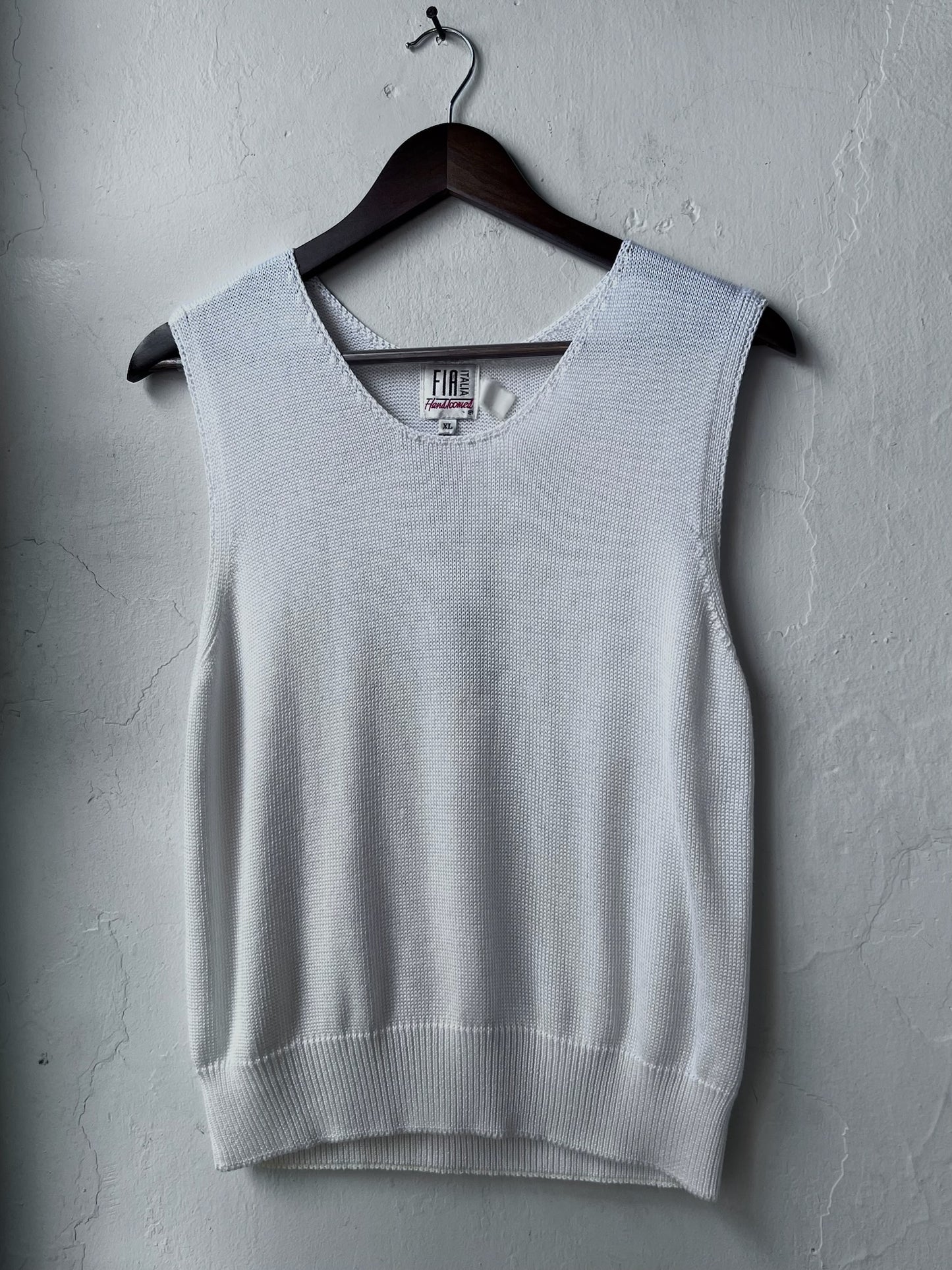 Vintage Eggshell Knit Tank