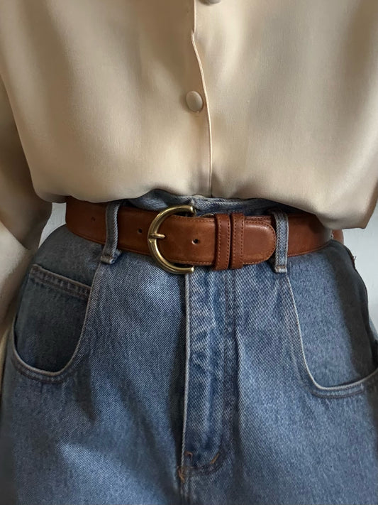 Vintage British Tan Coach Belt