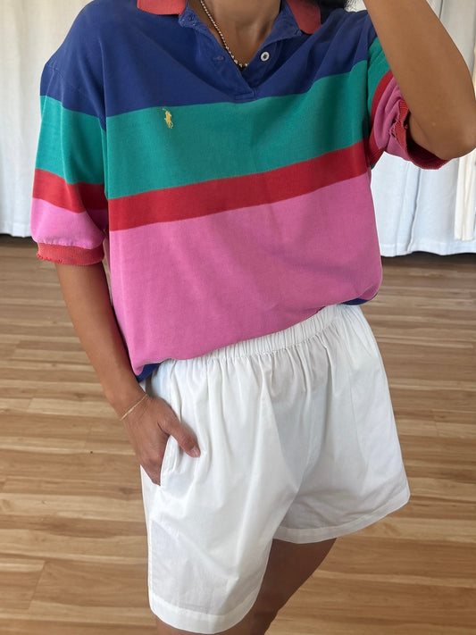 Vintage Ralph Lauren Colorful Striped Polo