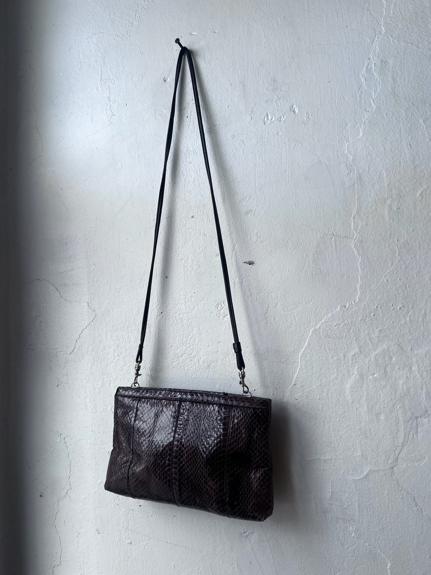 Vintage Snakeskin Crossbody Bag