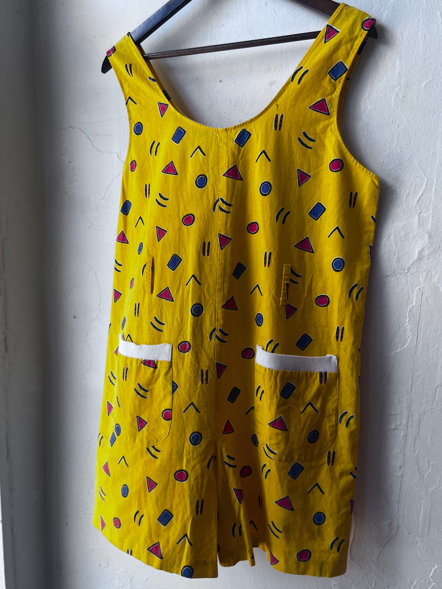 Vintage Geometric Printed Romper