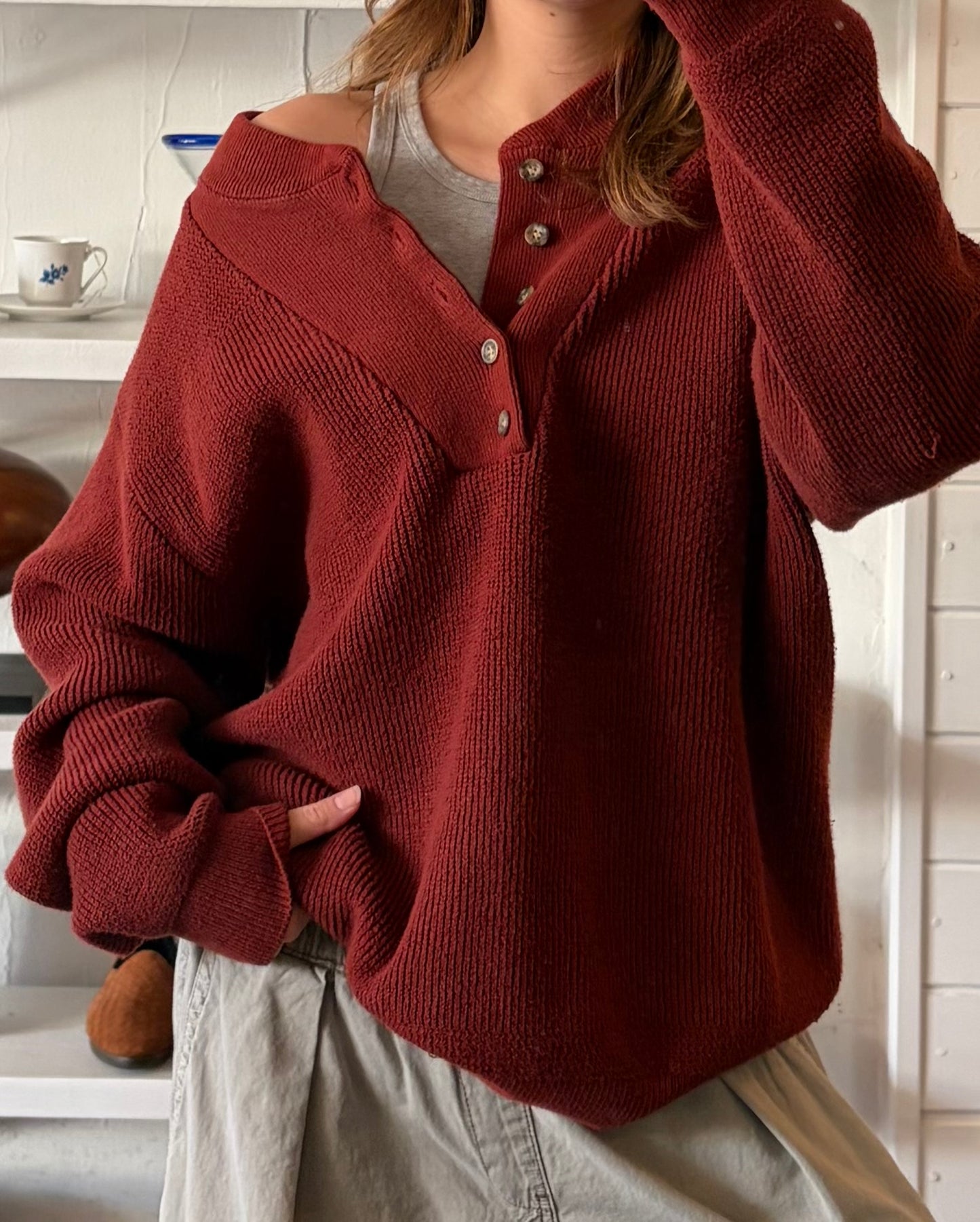 Vintage L.L. Bean Knit Henley