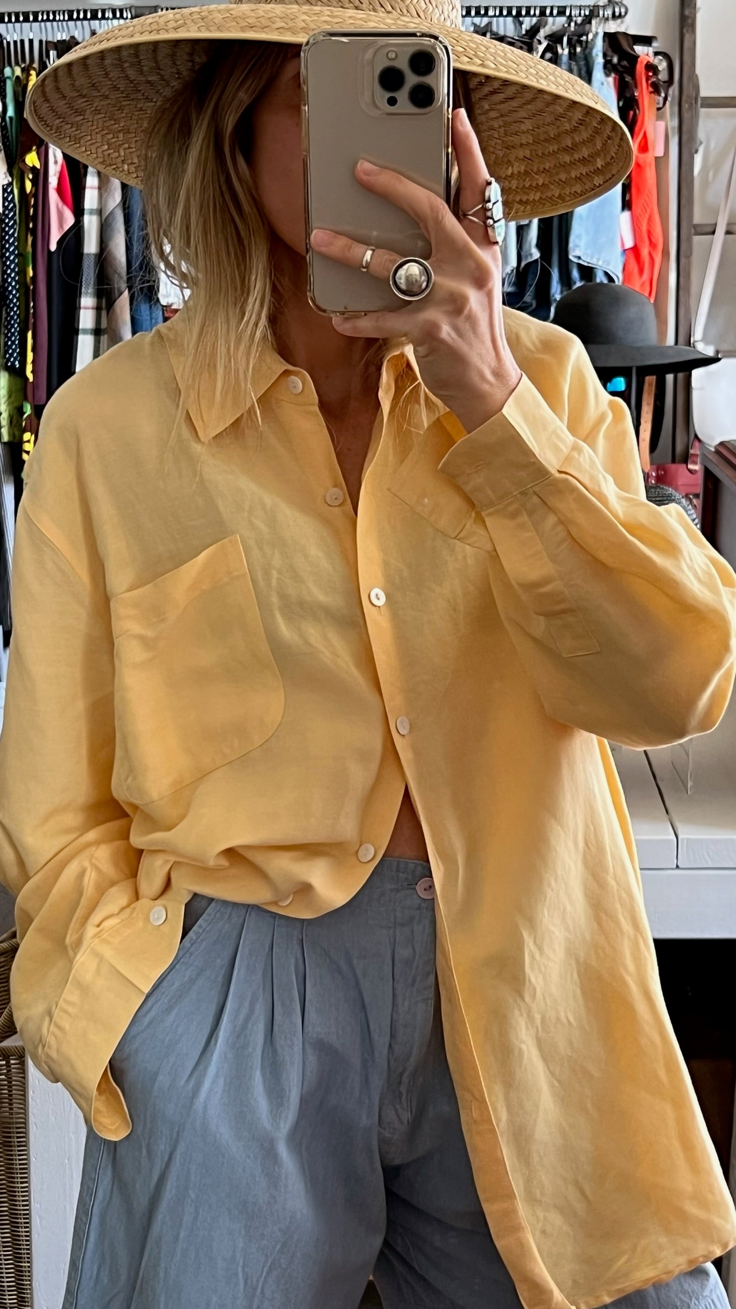 Vintage Sunny Long Sleeve Button Up