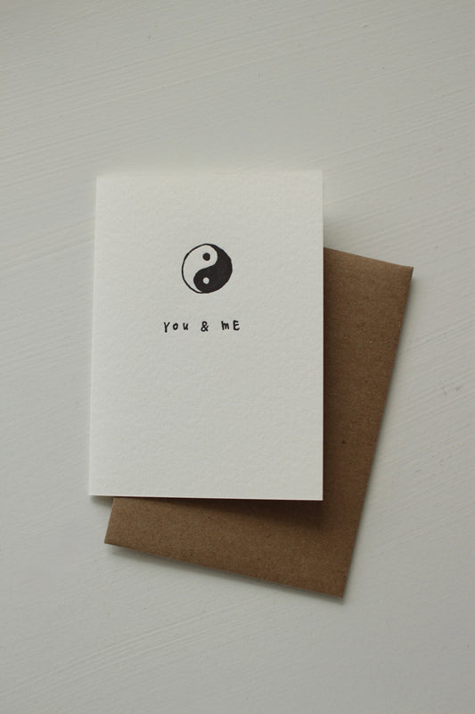 You & Me Card