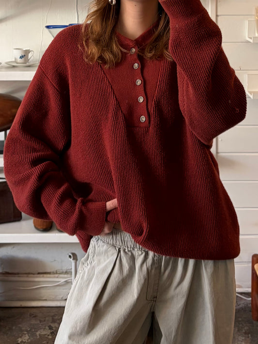 Vintage L.L. Bean Knit Henley