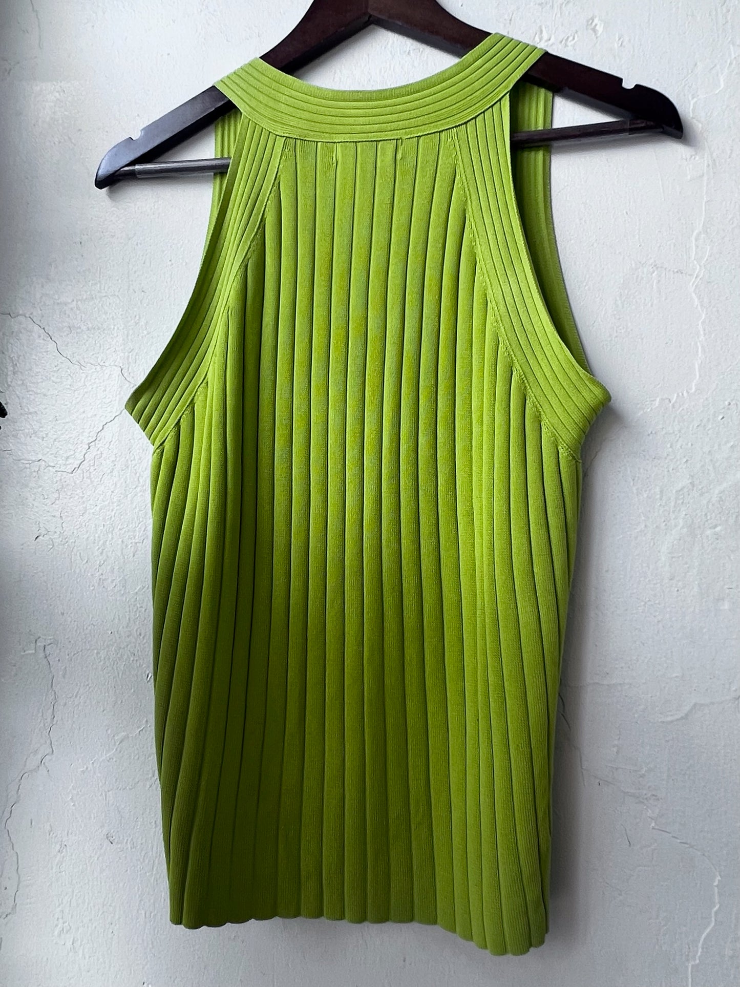 Vintage Valerie Stevens Lime Ribbed Tank