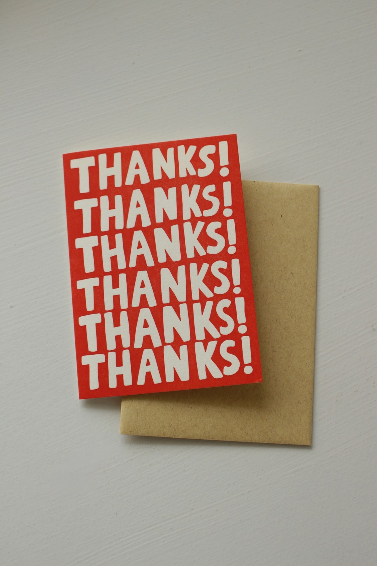 Thanks! Thanks! Thanks! Greeting Card