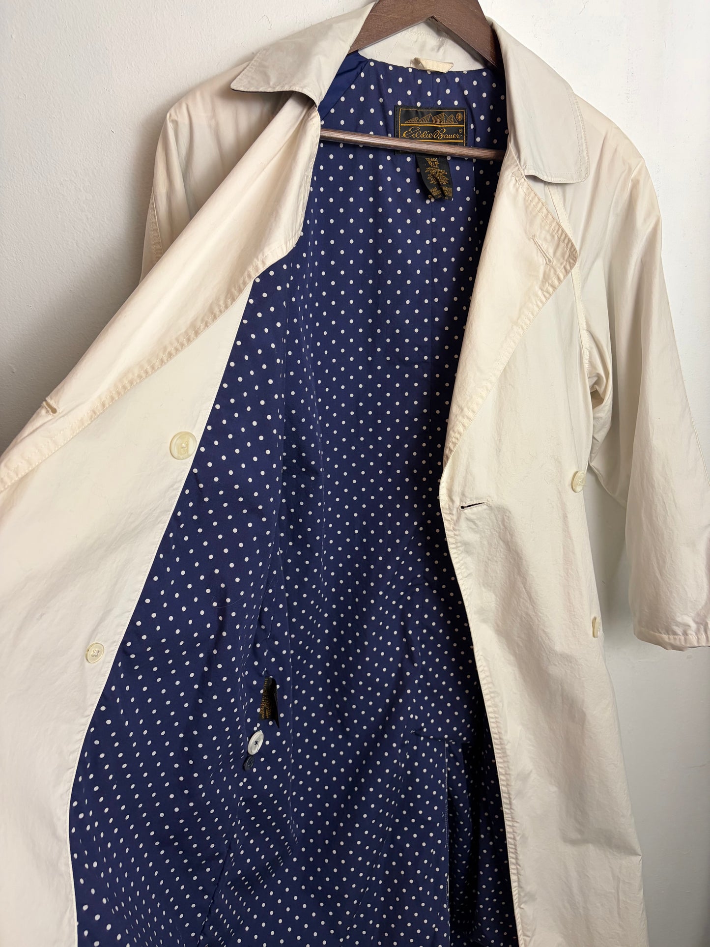 Vintage Eggshell Trench