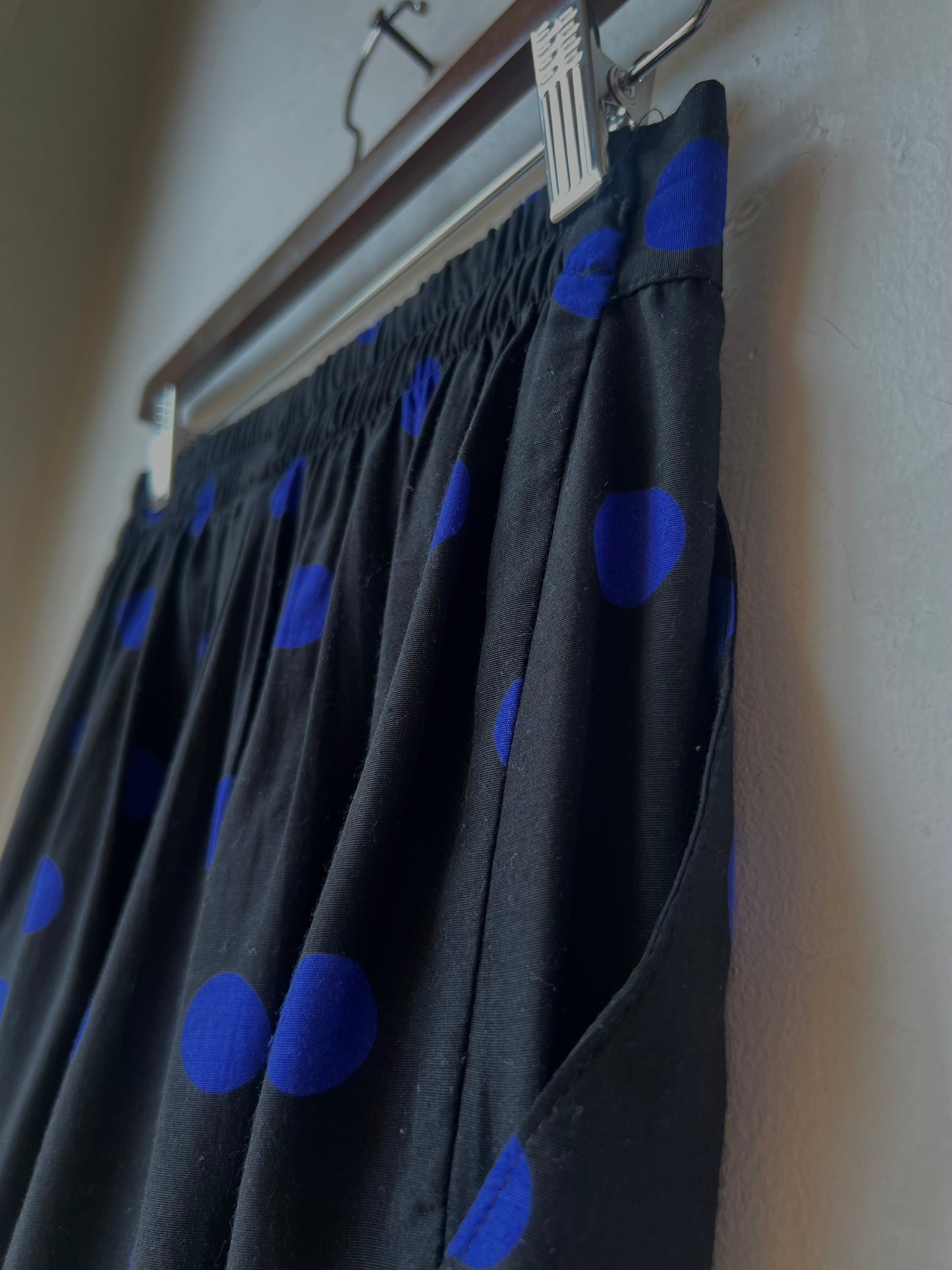 Vintage Pleated Polka Dotted Short