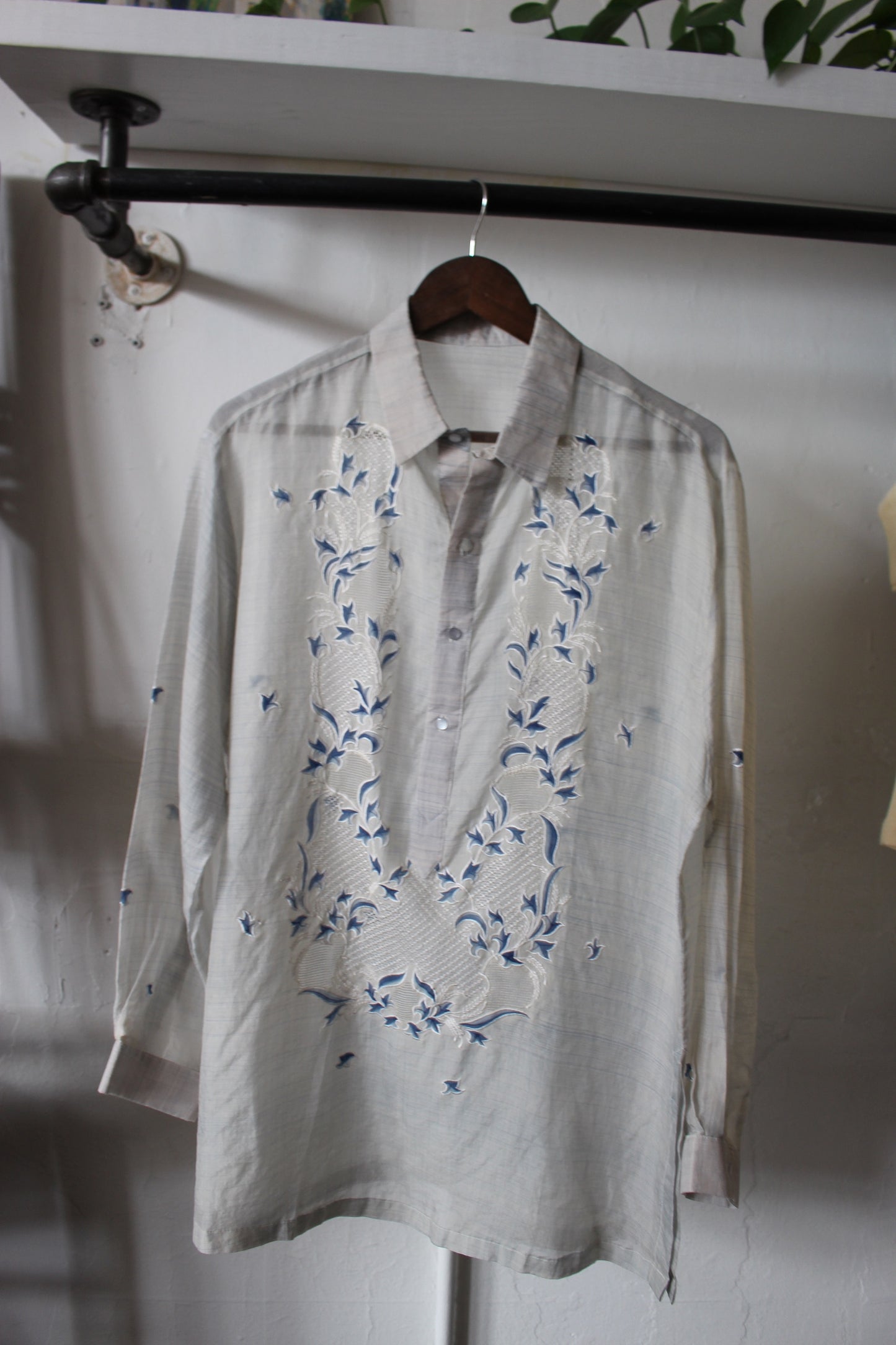 Vintage Sheer Embroidered Tunic