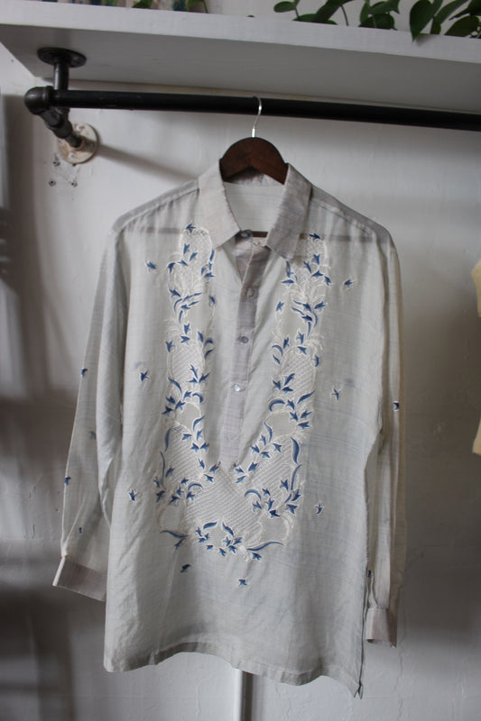 Vintage Sheer Embroidered Tunic