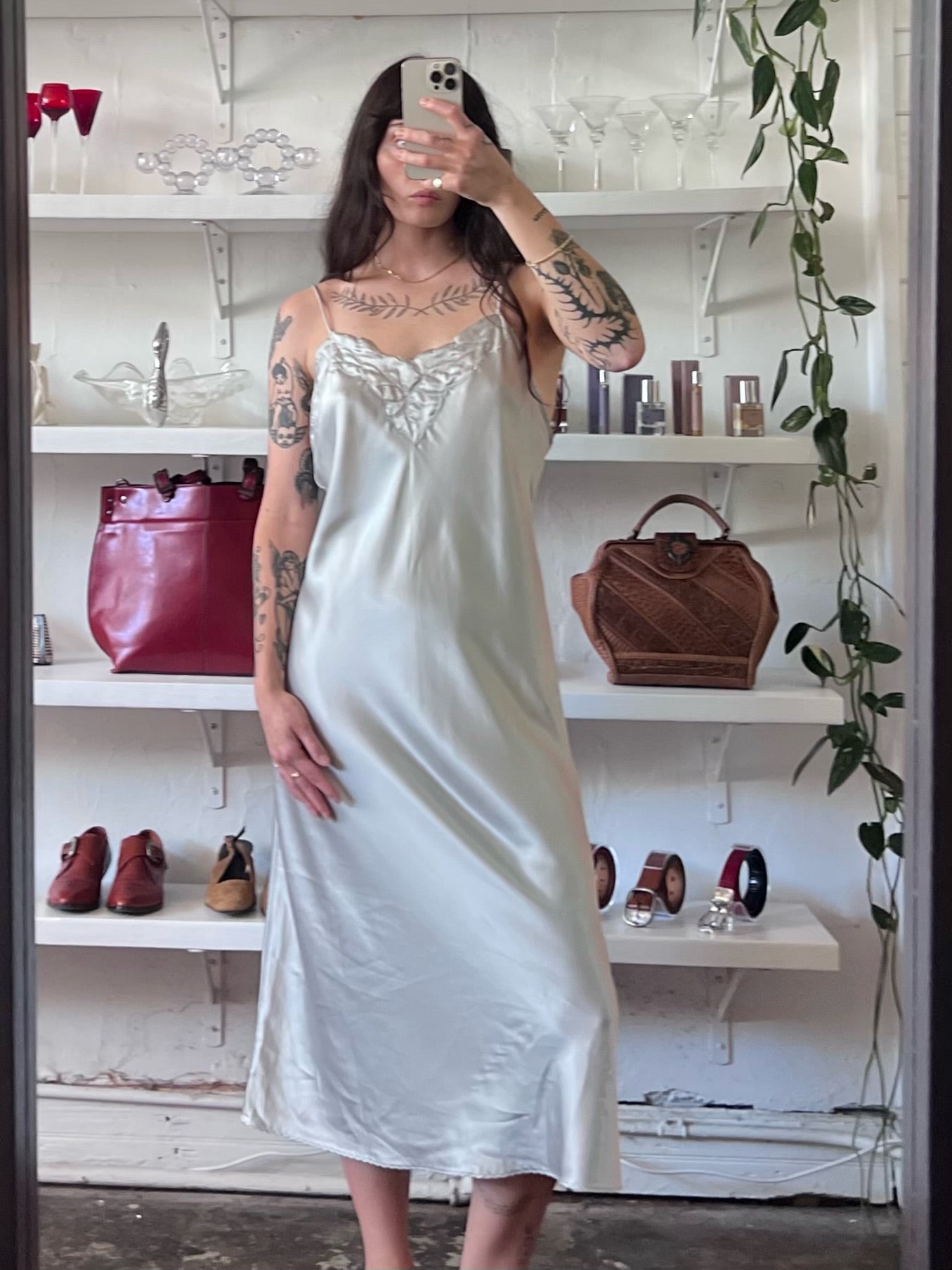 Vintage Luminous Slip Dress