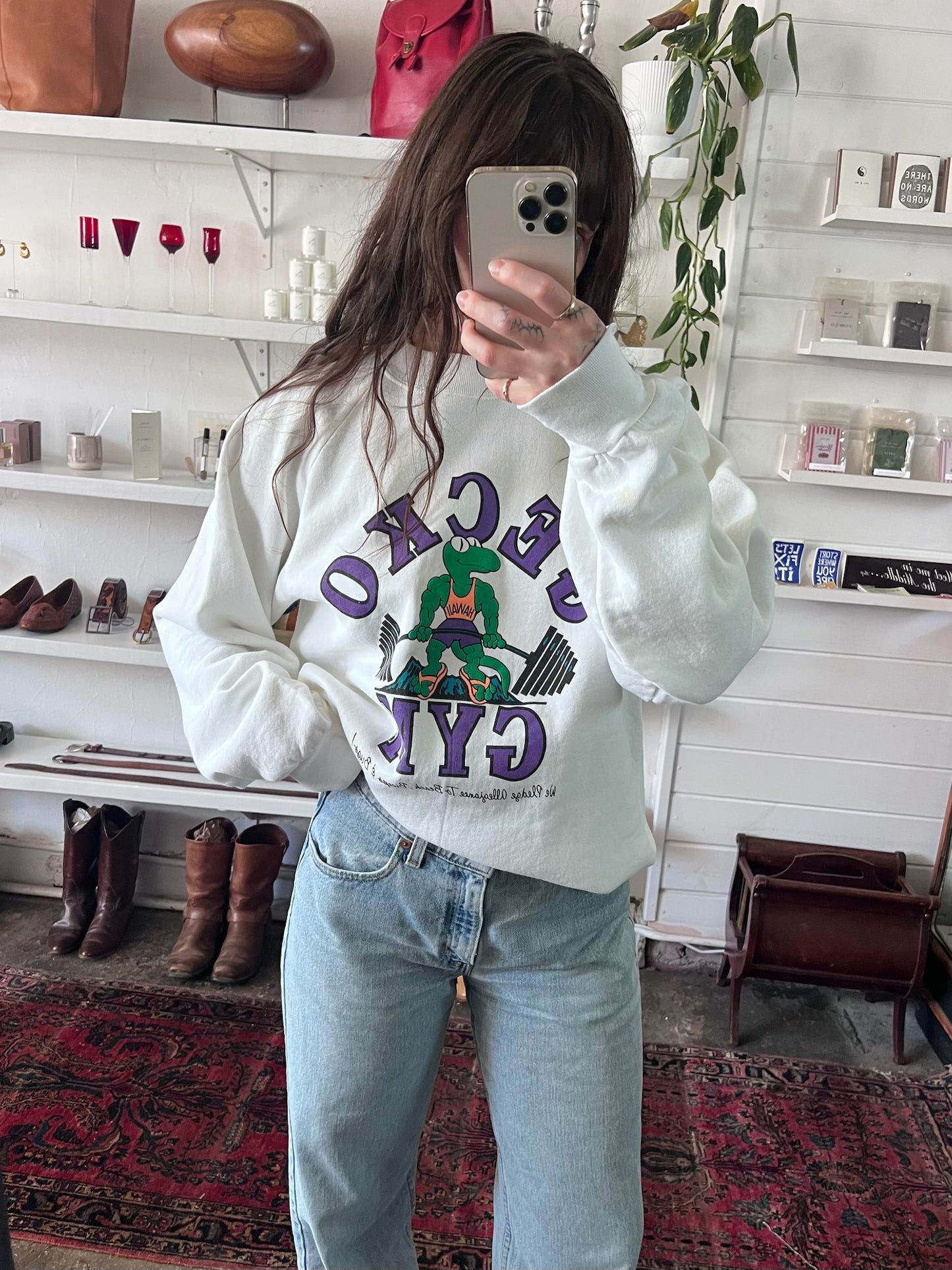 Vintage Beach And Biceps Hawaii Graphic Crewneck