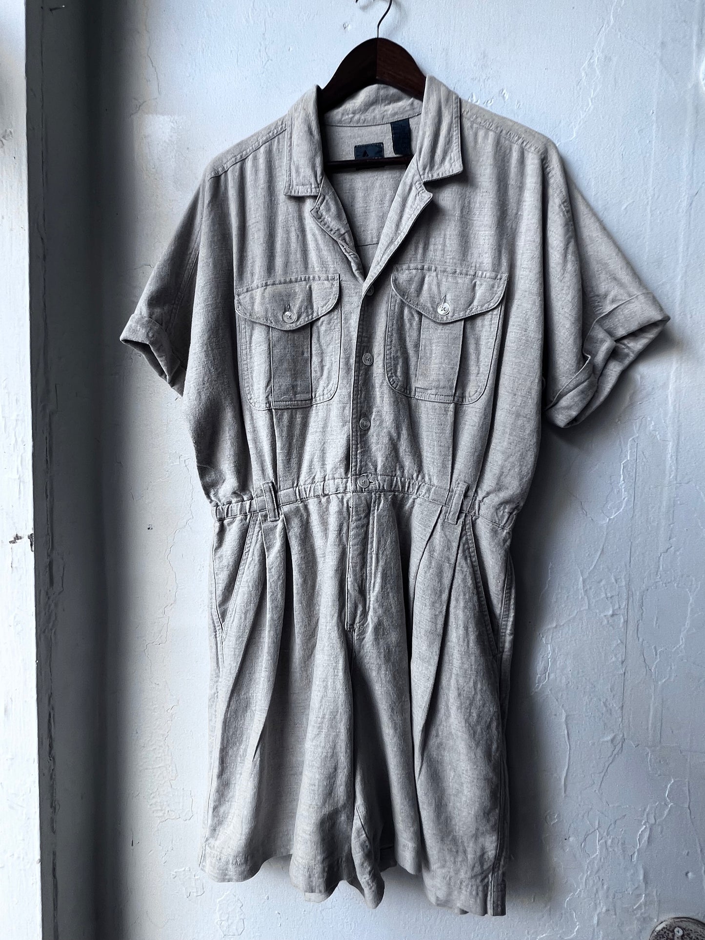 Vintage Safari Utility Romper