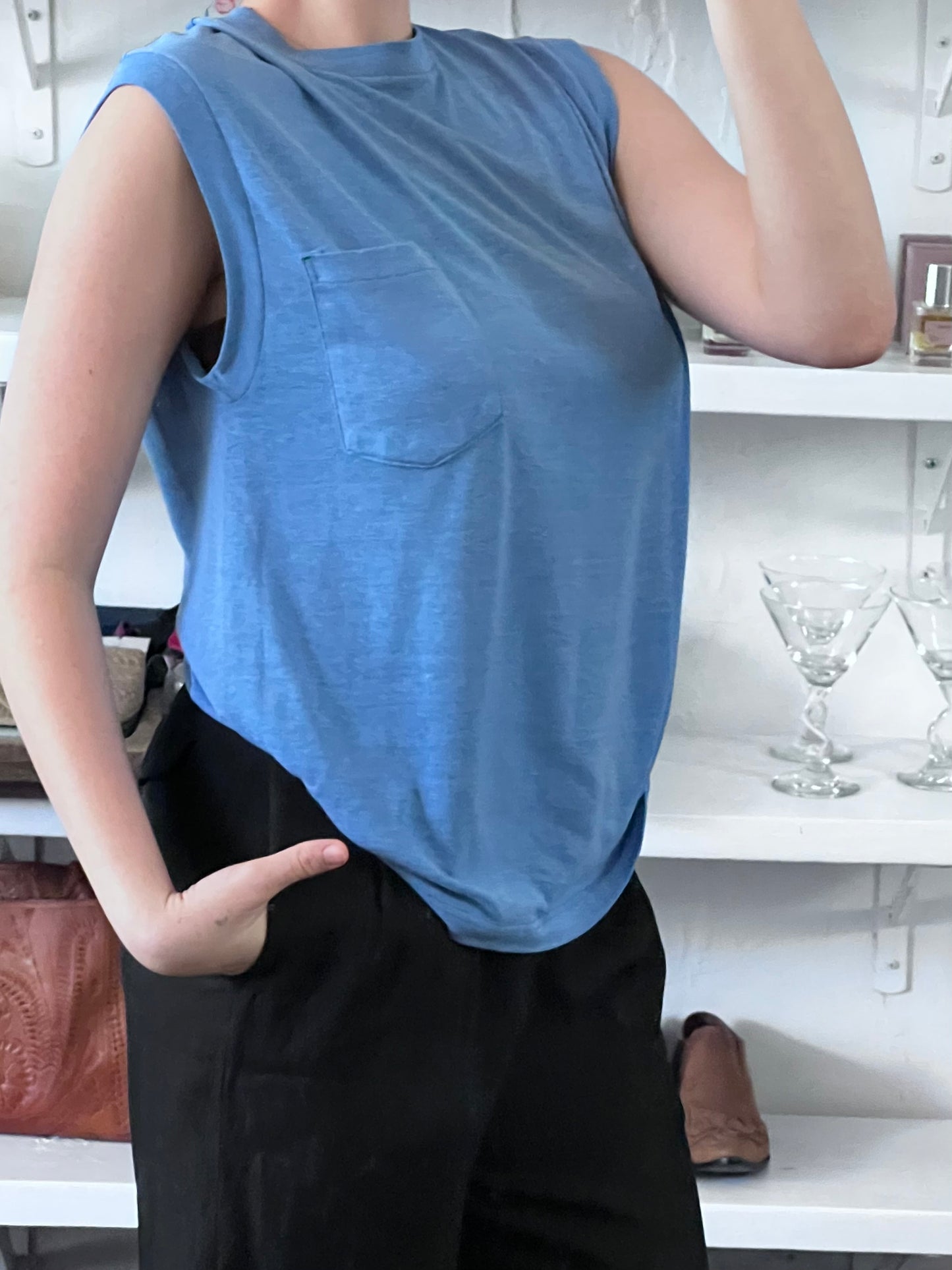 Vintage Cobalt Muscle Tee
