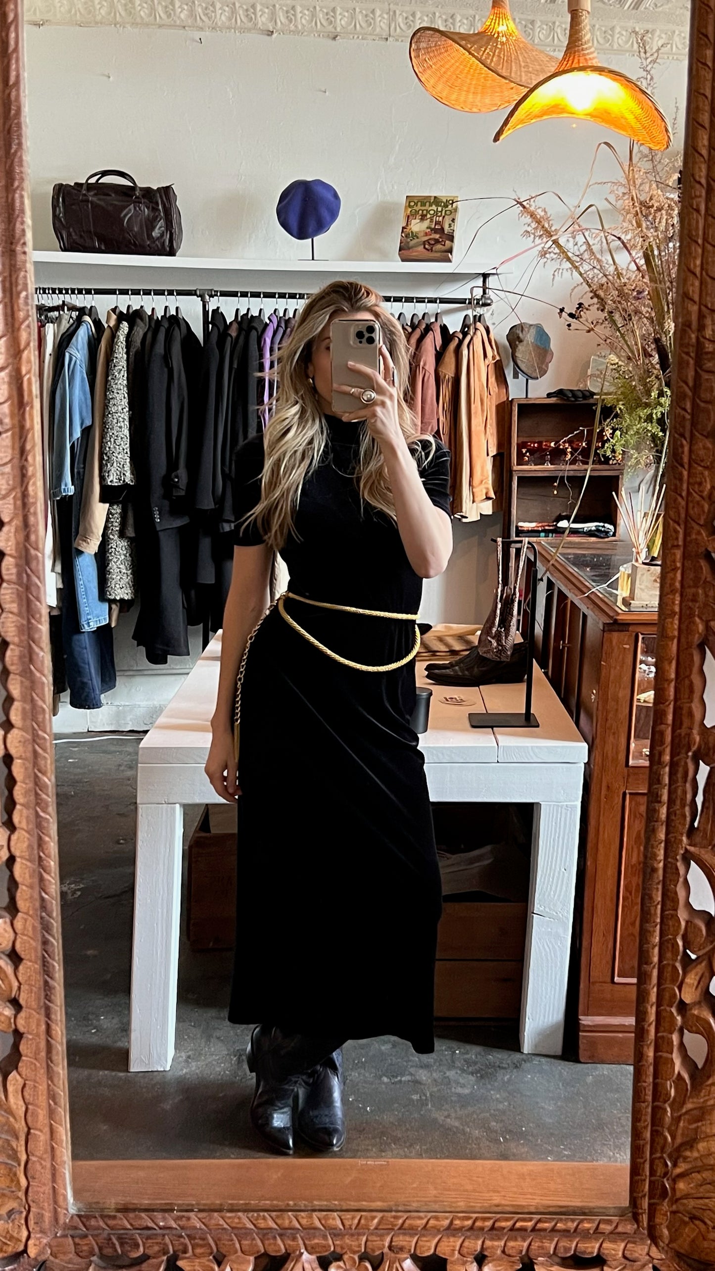 Vintage Gold Layered Rope Chain Belt