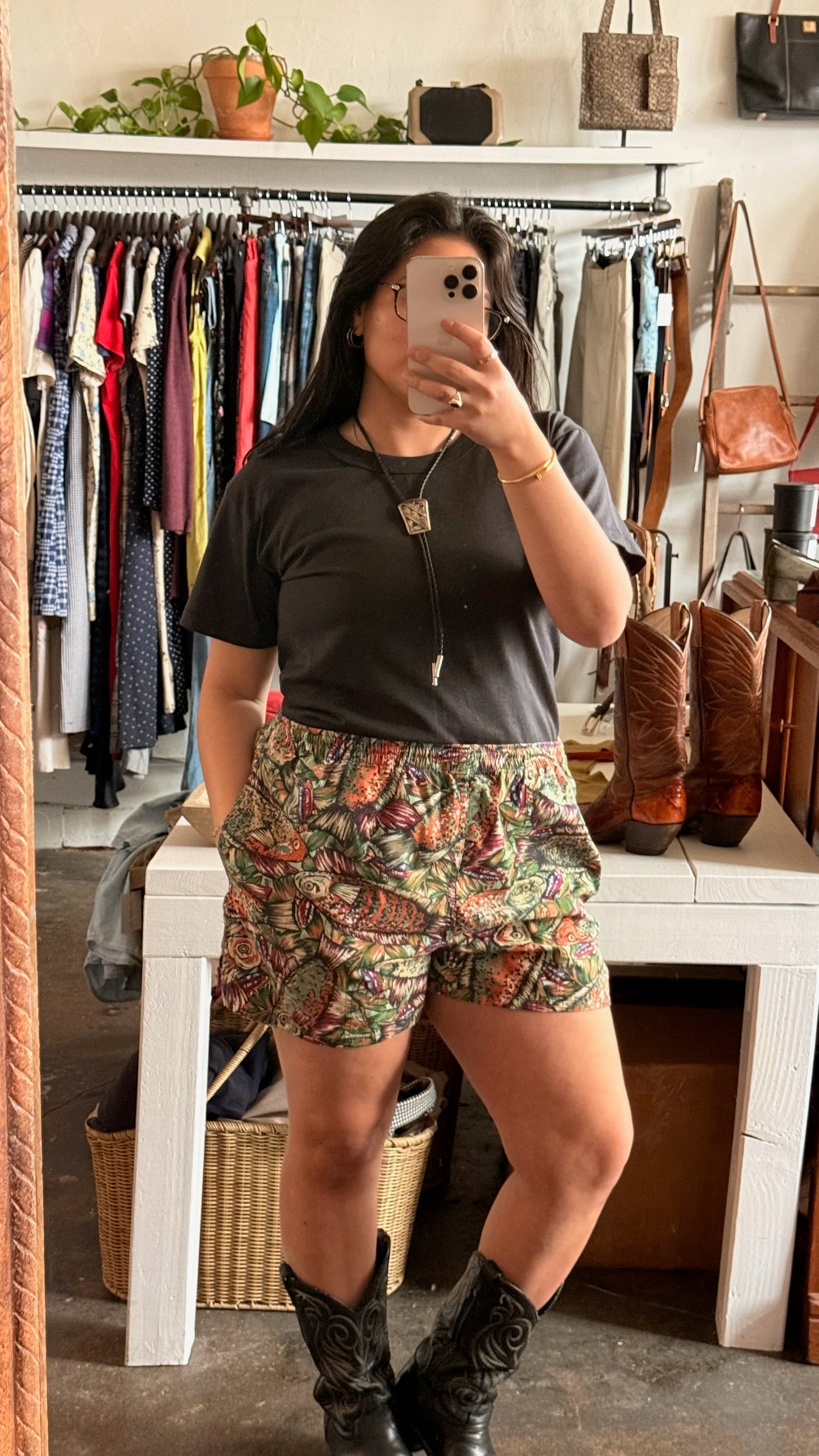 Vintage Tropical Fish Cotton Short