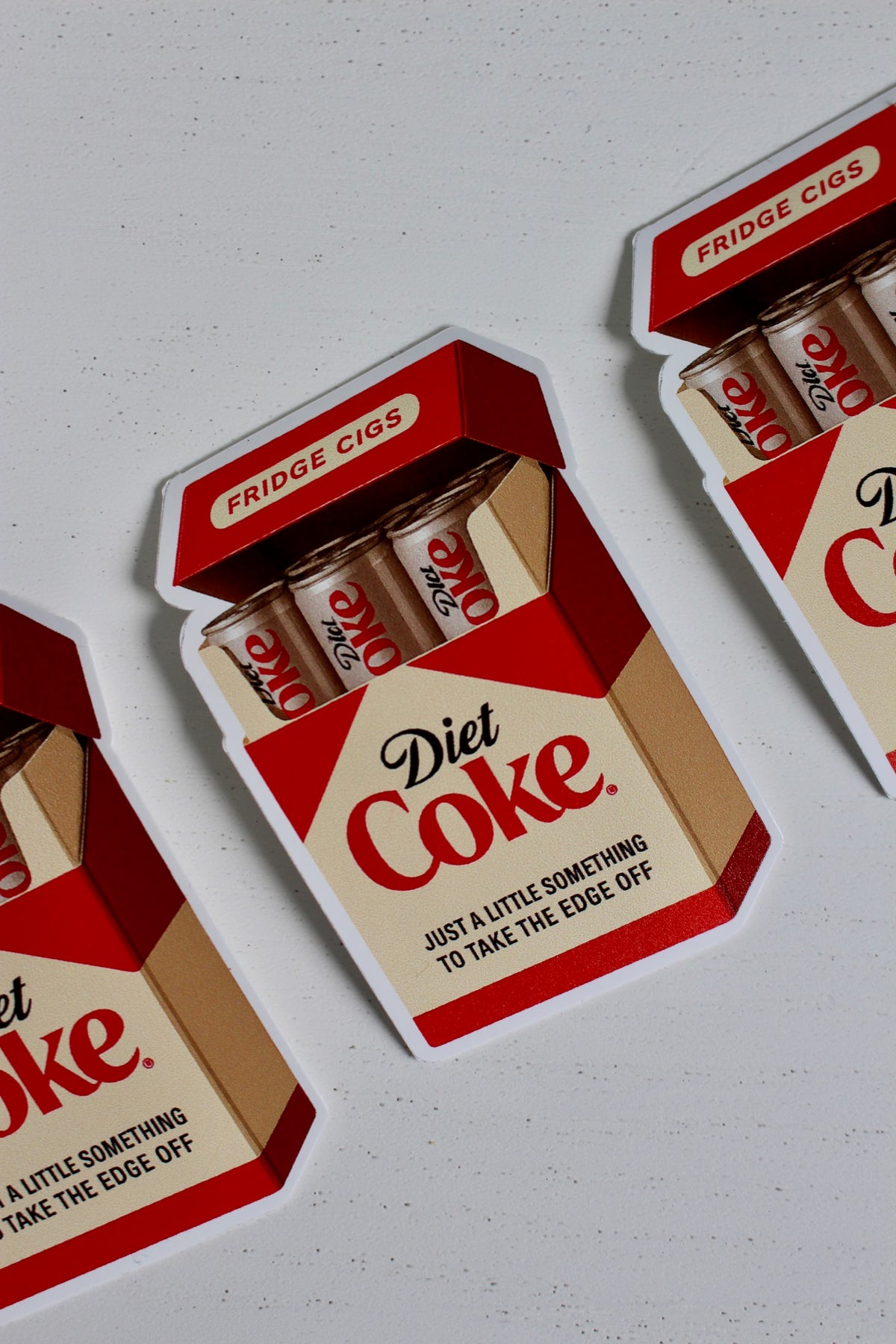 Diet Coke Fridge Cigs Sticker