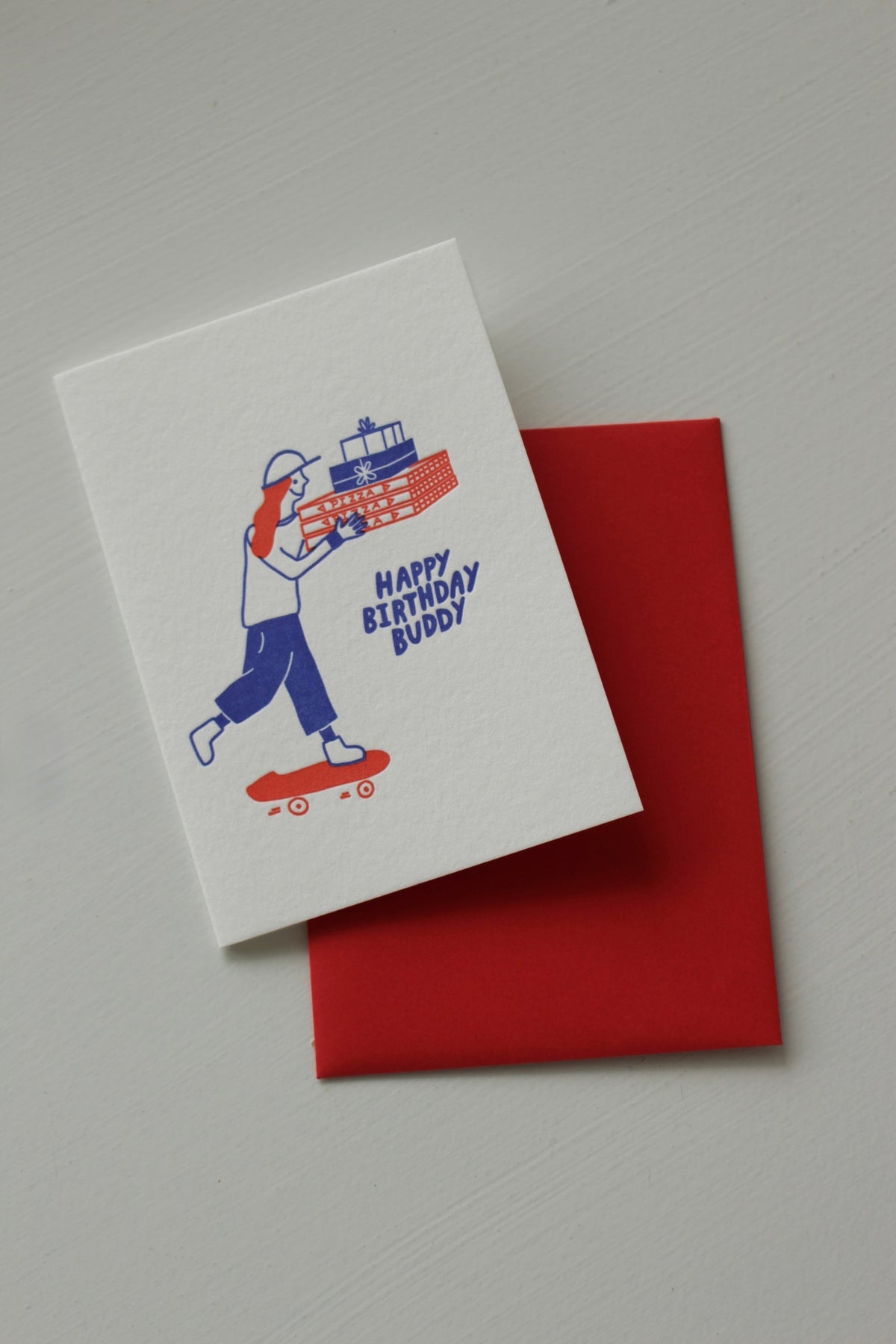 Happy Birthday Buddy Greeting Card