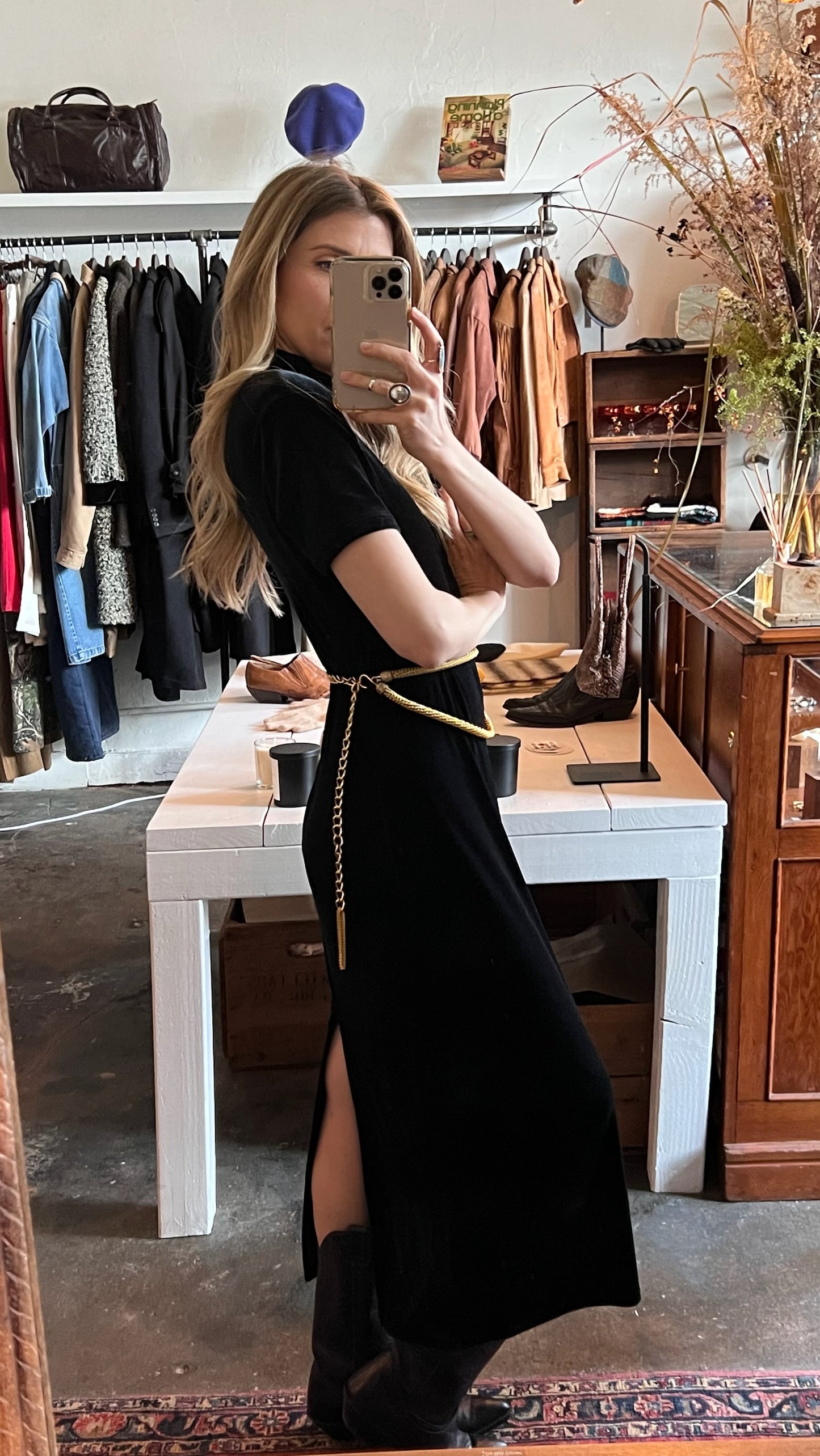 Vintage Gold Layered Rope Chain Belt