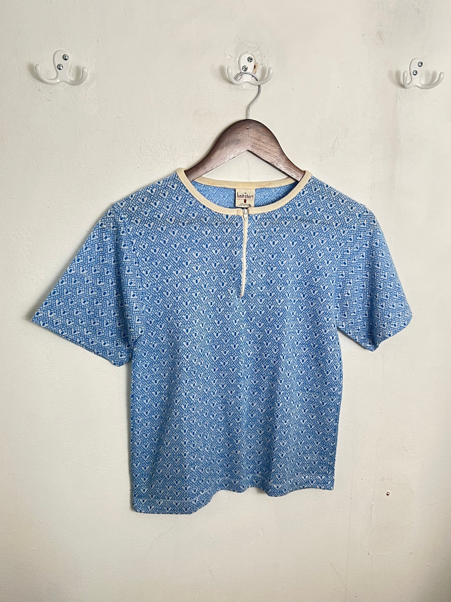 Vintage Geometric Knit Top