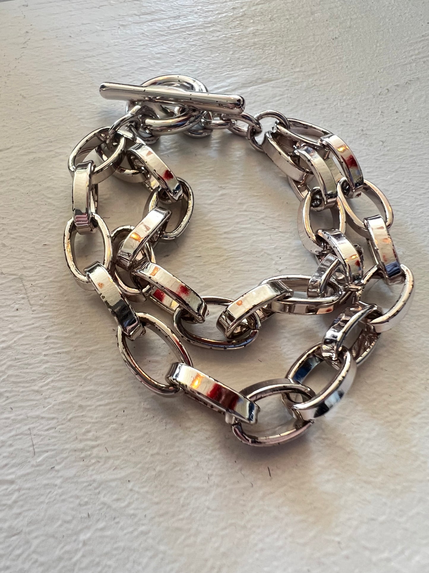 Vintage Silver Chain Bracelet