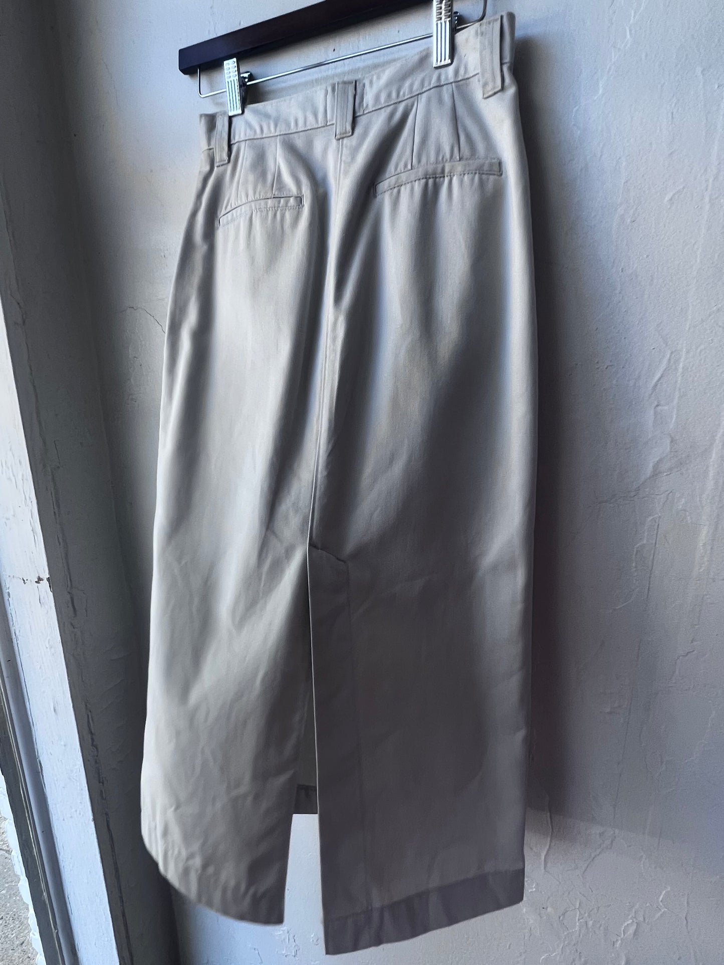 Vintage Lee Khaki Midi Skirt