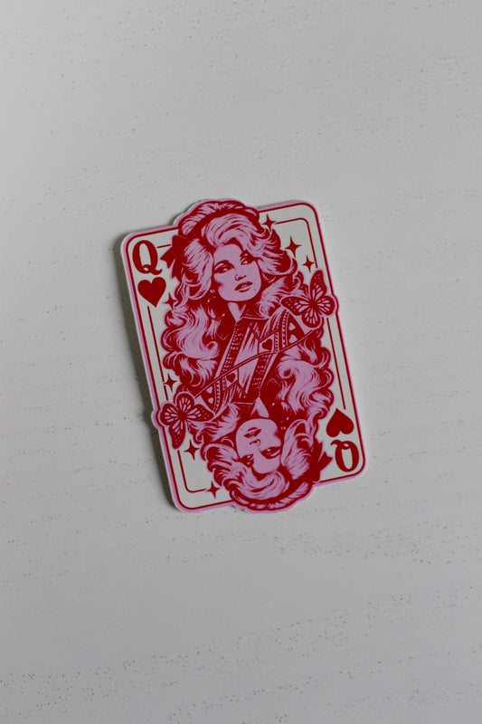 Dolly Parton Queen Of Hearts Sticker
