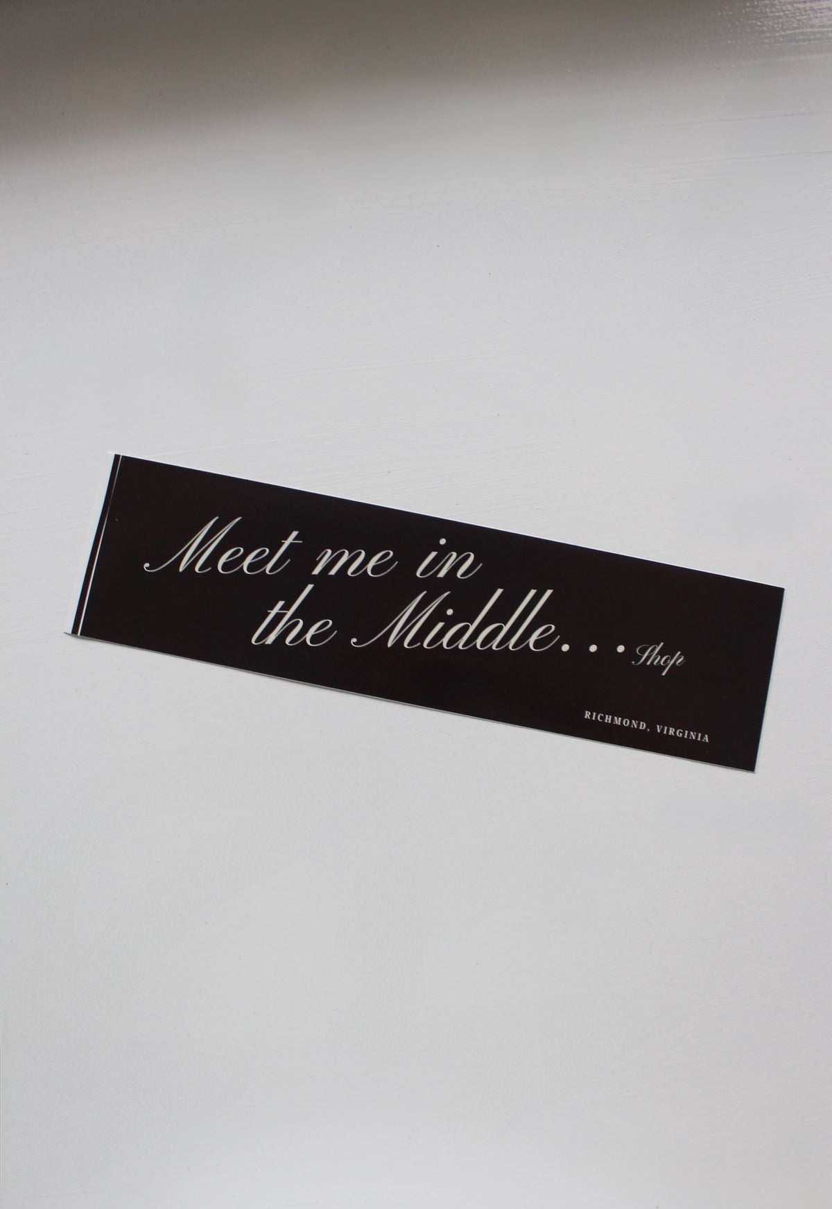 "Meet Me In The Middle" Bumper Sticker