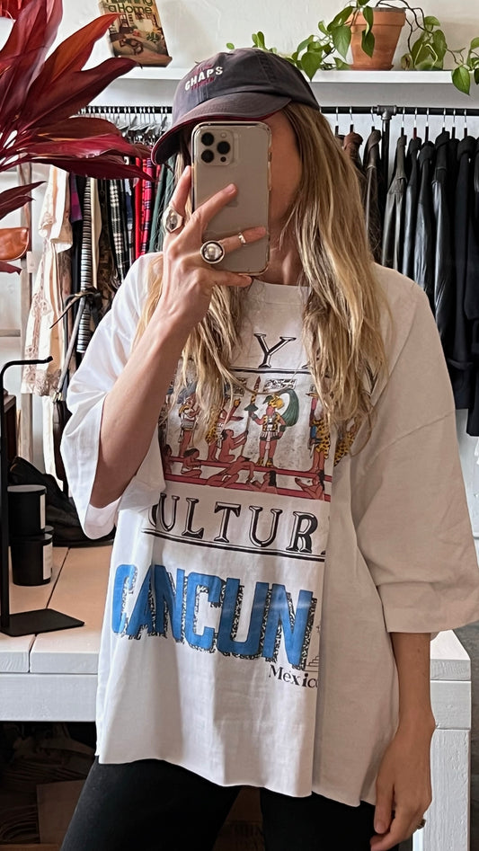 Vintage Mayan Temple Cancún Tee