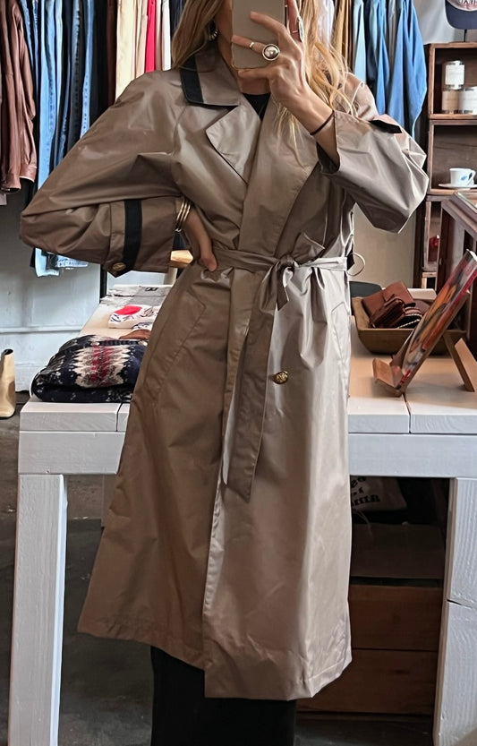 Vintage Taupe Trench Coat