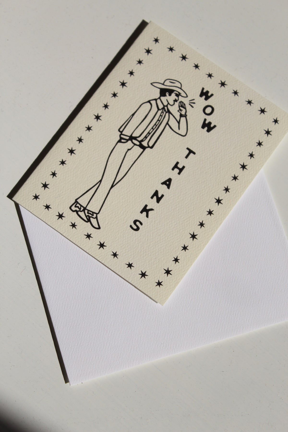 Wow Thanks Greeting Card
