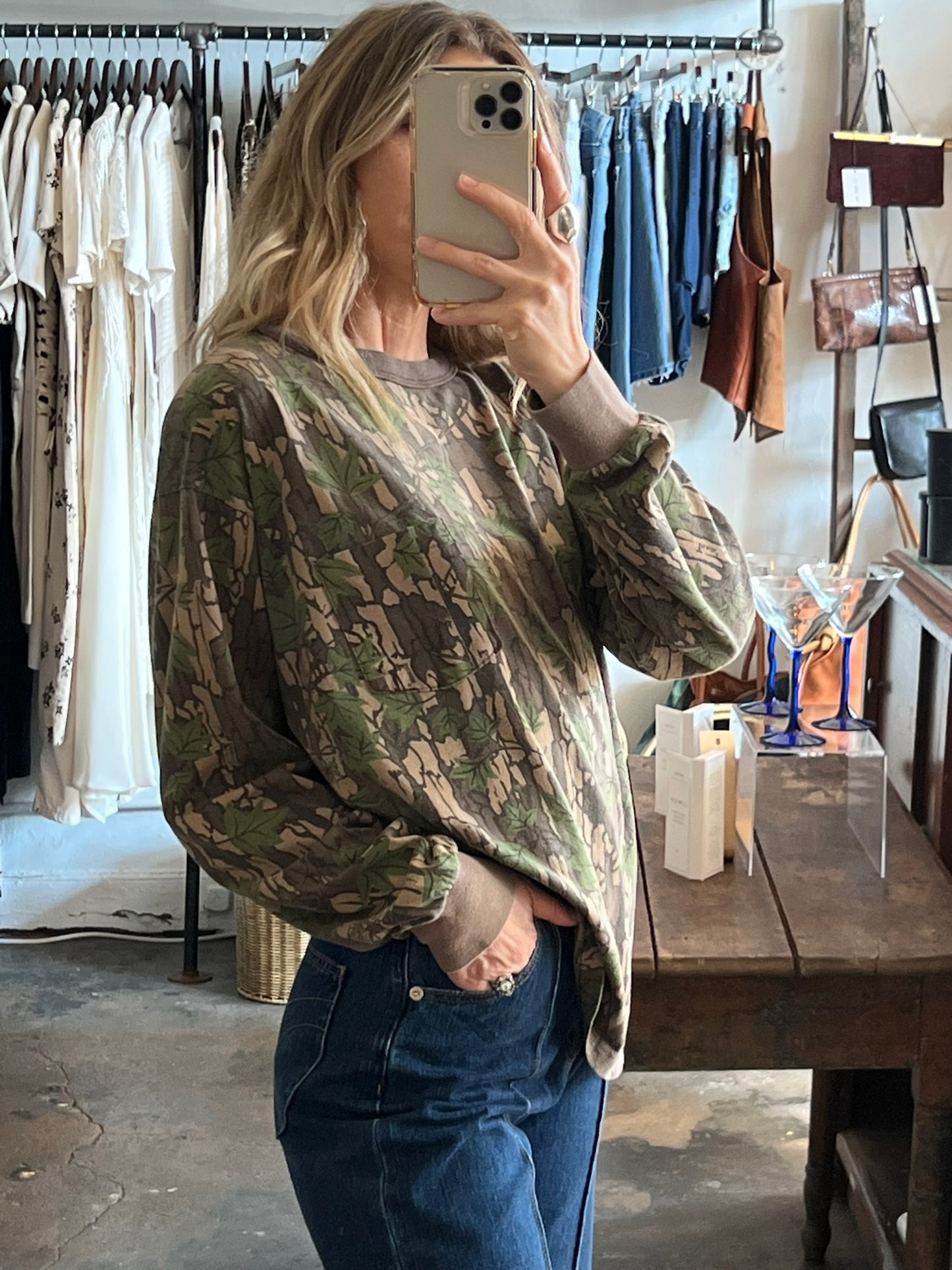 Vintage Real Tree Camo Long Sleeve Shirt