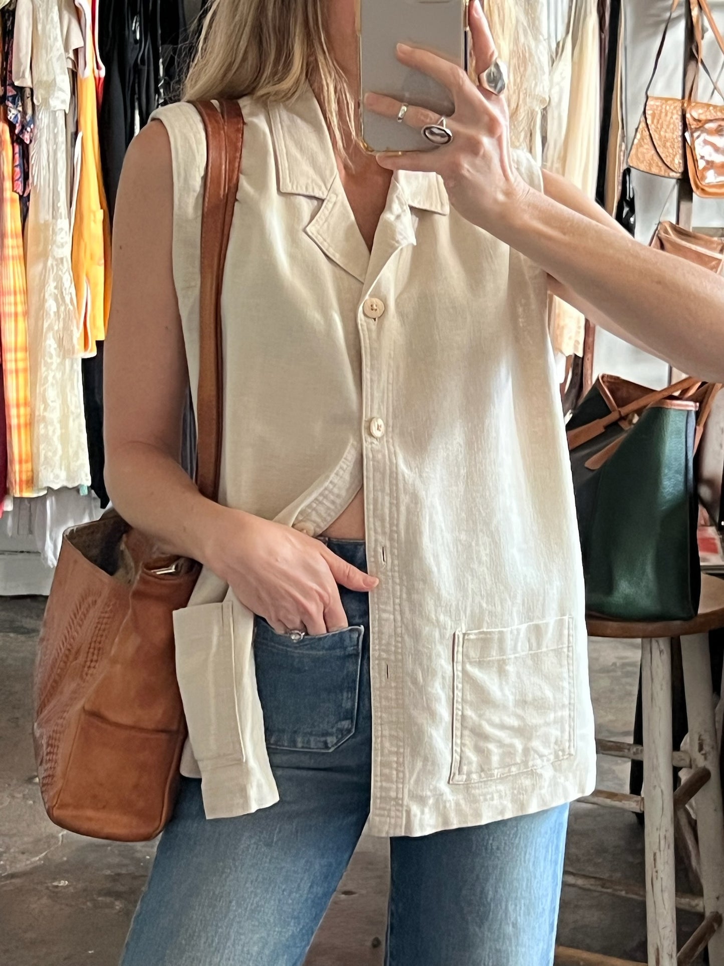 Vintage Lenin Blend Utility Vest