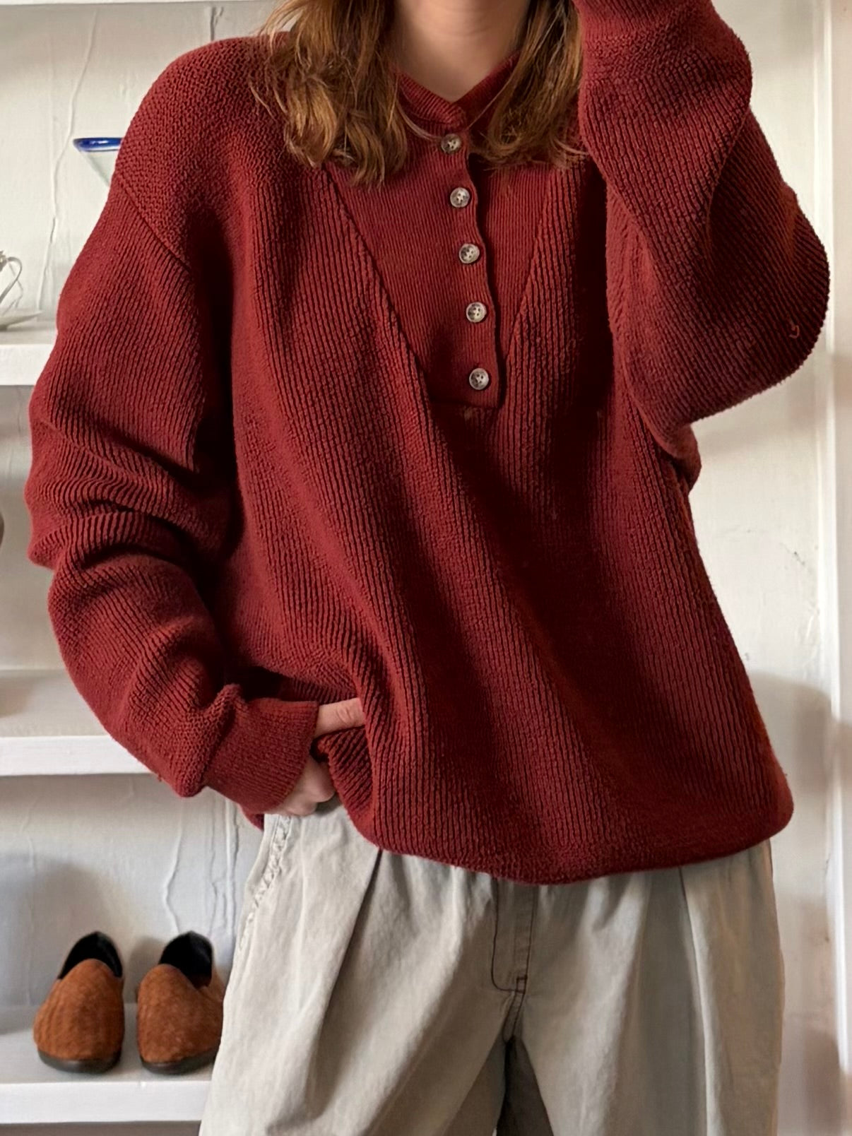 Vintage L.L. Bean Knit Henley