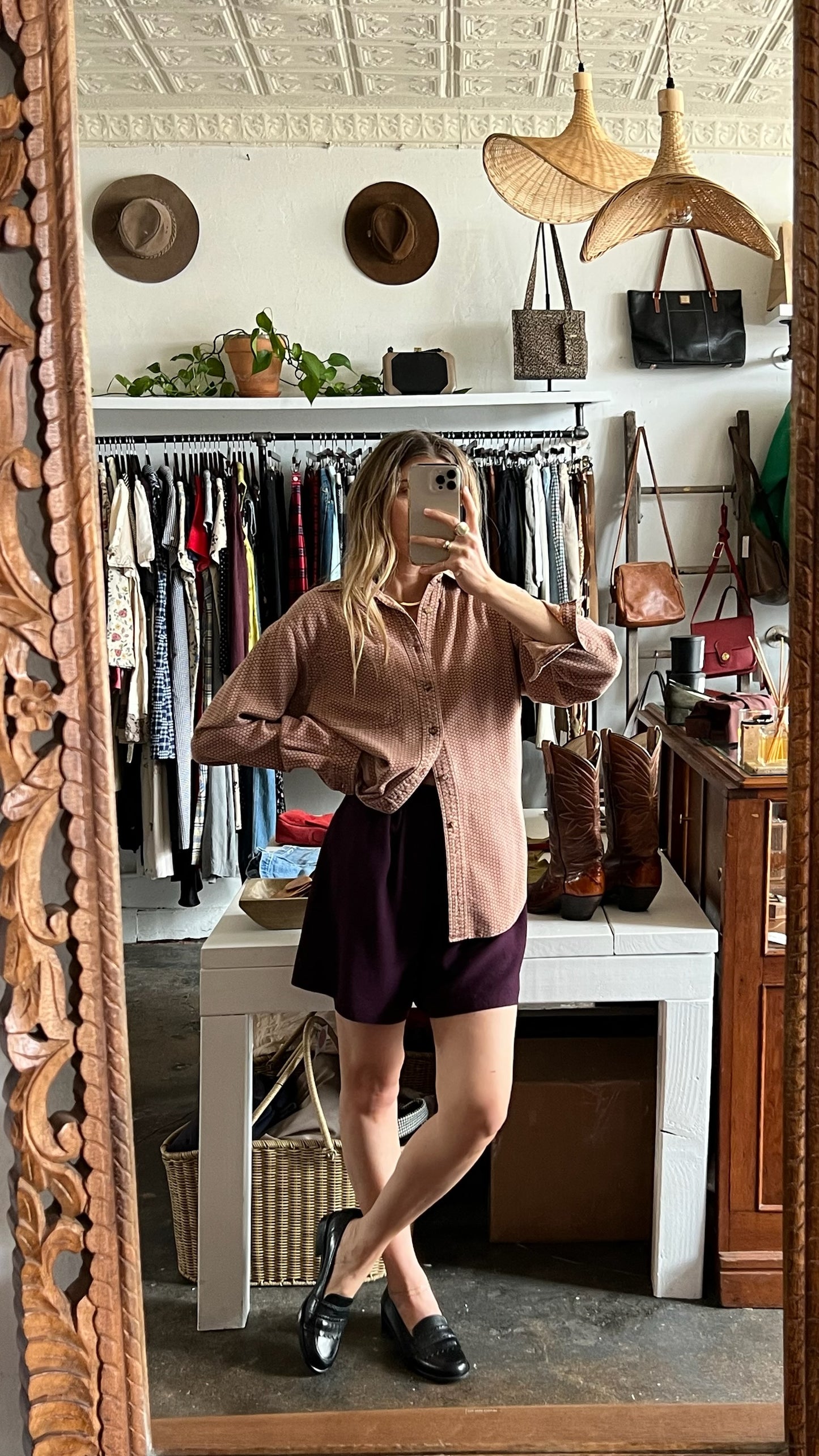 Vintage Rich Plum Lightweight Short